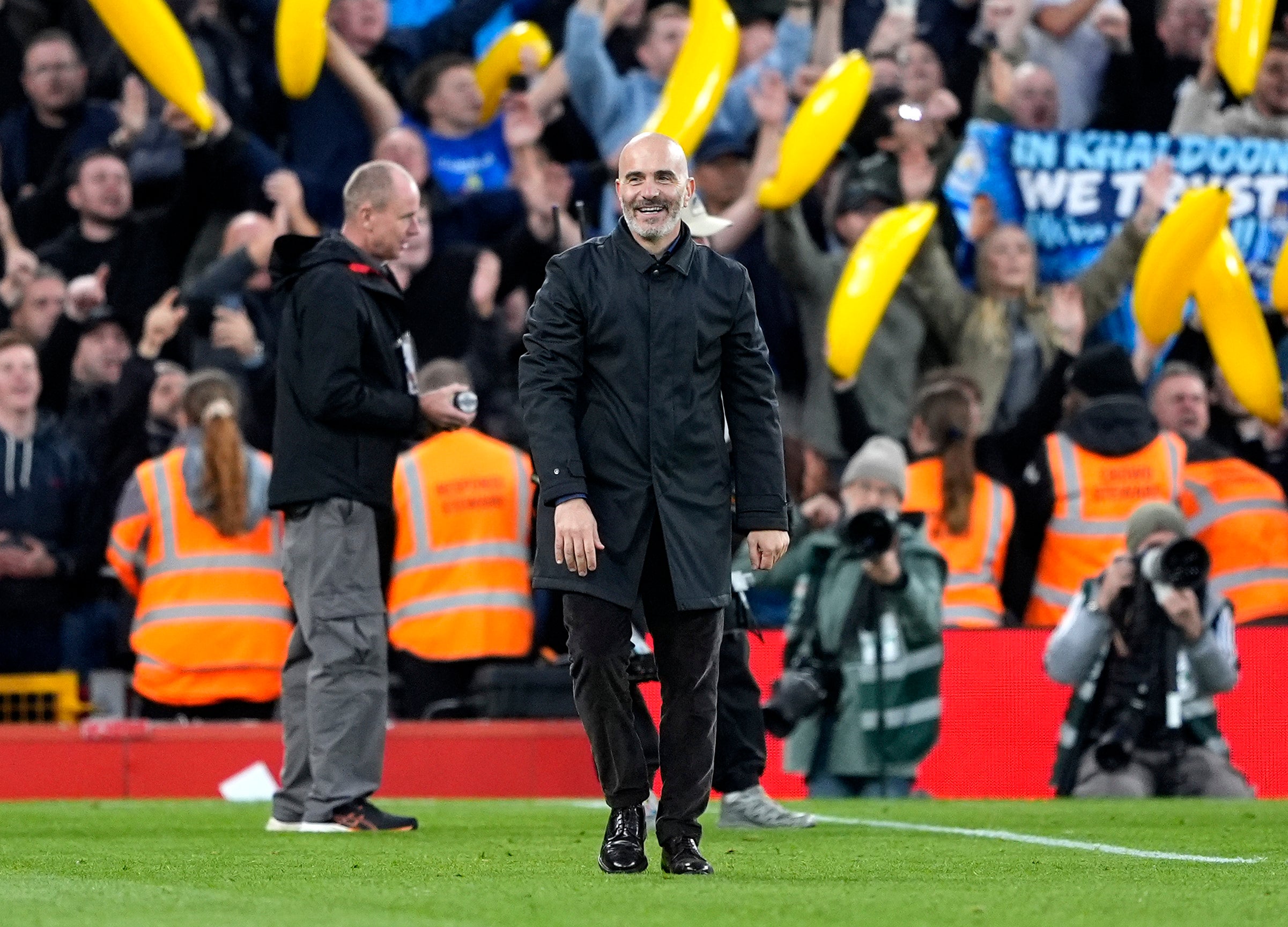 Enzo Maresca praised his Man City players following their 3-0 win at Anfield