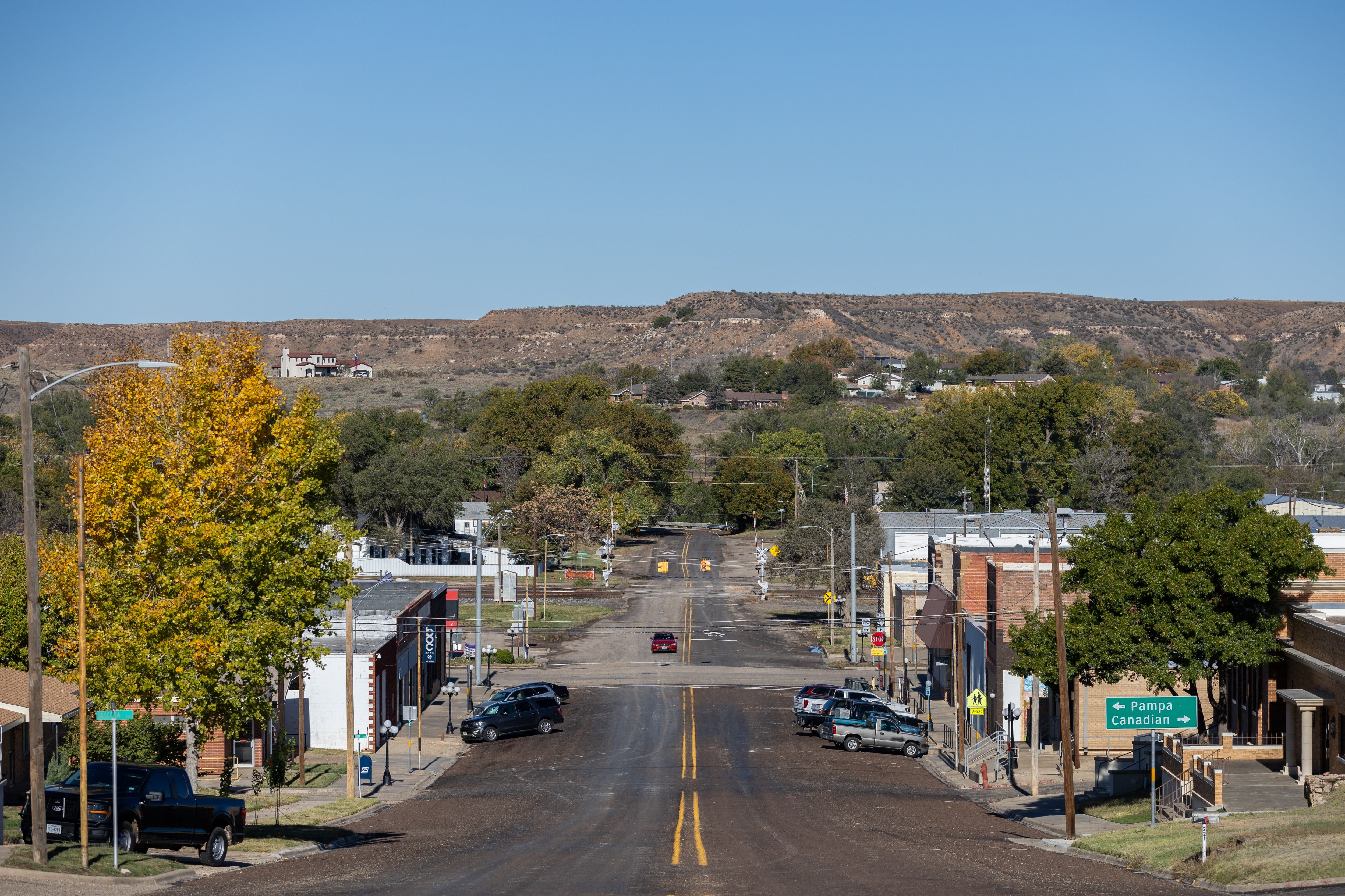 Roberts County, located about 80 miles northwest of Amarillo, is home to roughly 870 people. Its economy revolves around agribusiness and oil, and it is one of just three Texas counties that still prohibits alcohol sales. Its only city is Miami, pronounced ‘My-am-uh’