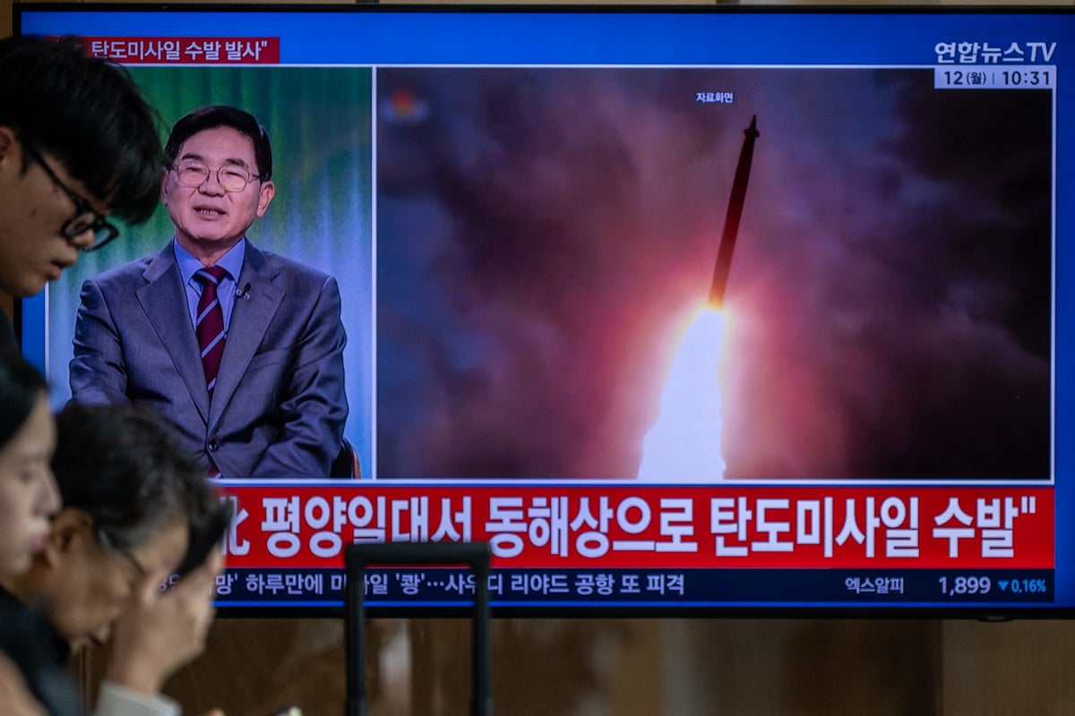 North Korea fires ballistic missiles toward sea off east coast in fourth test-launch in a month