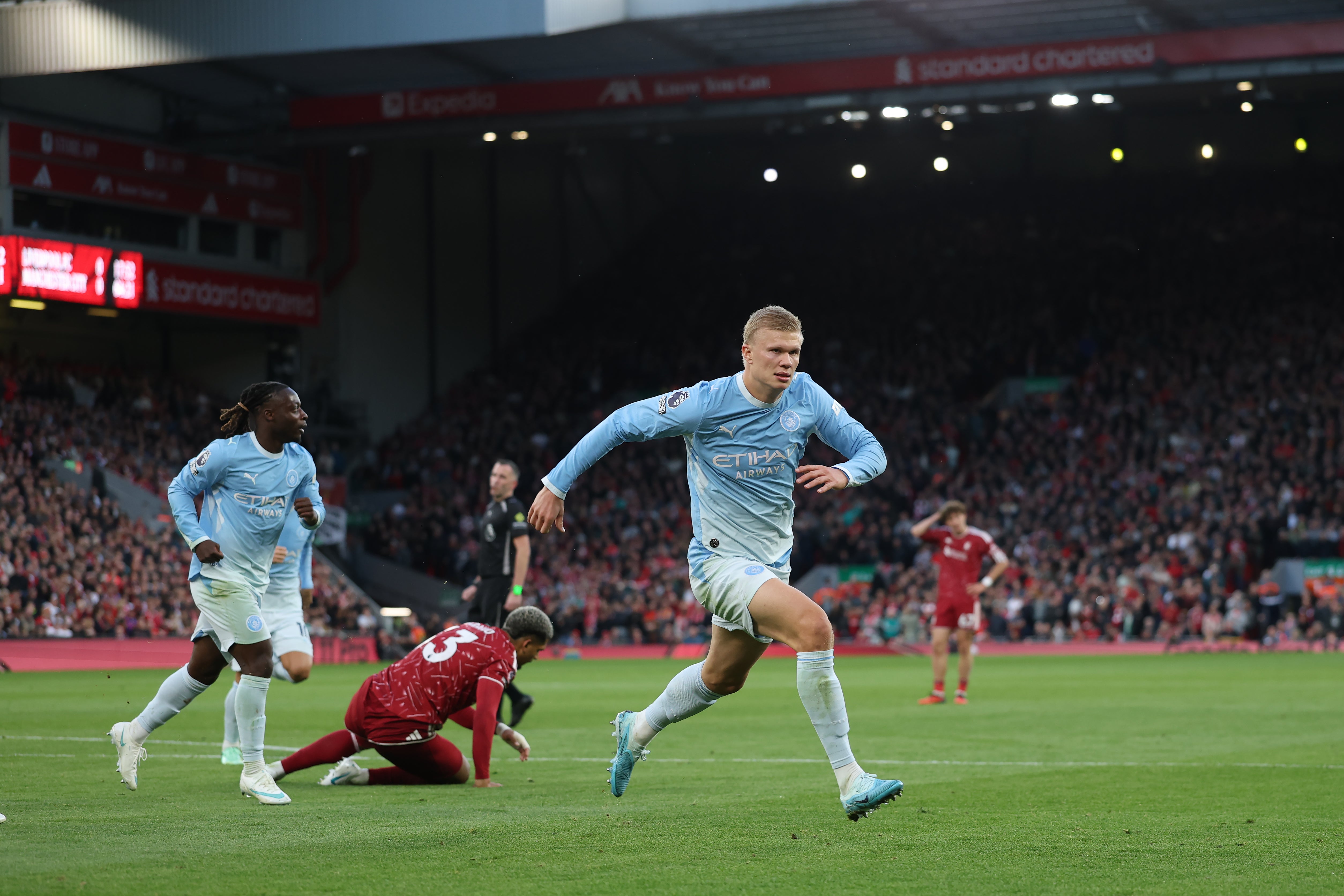 Man City were rightly jubilant after beating Liverpool