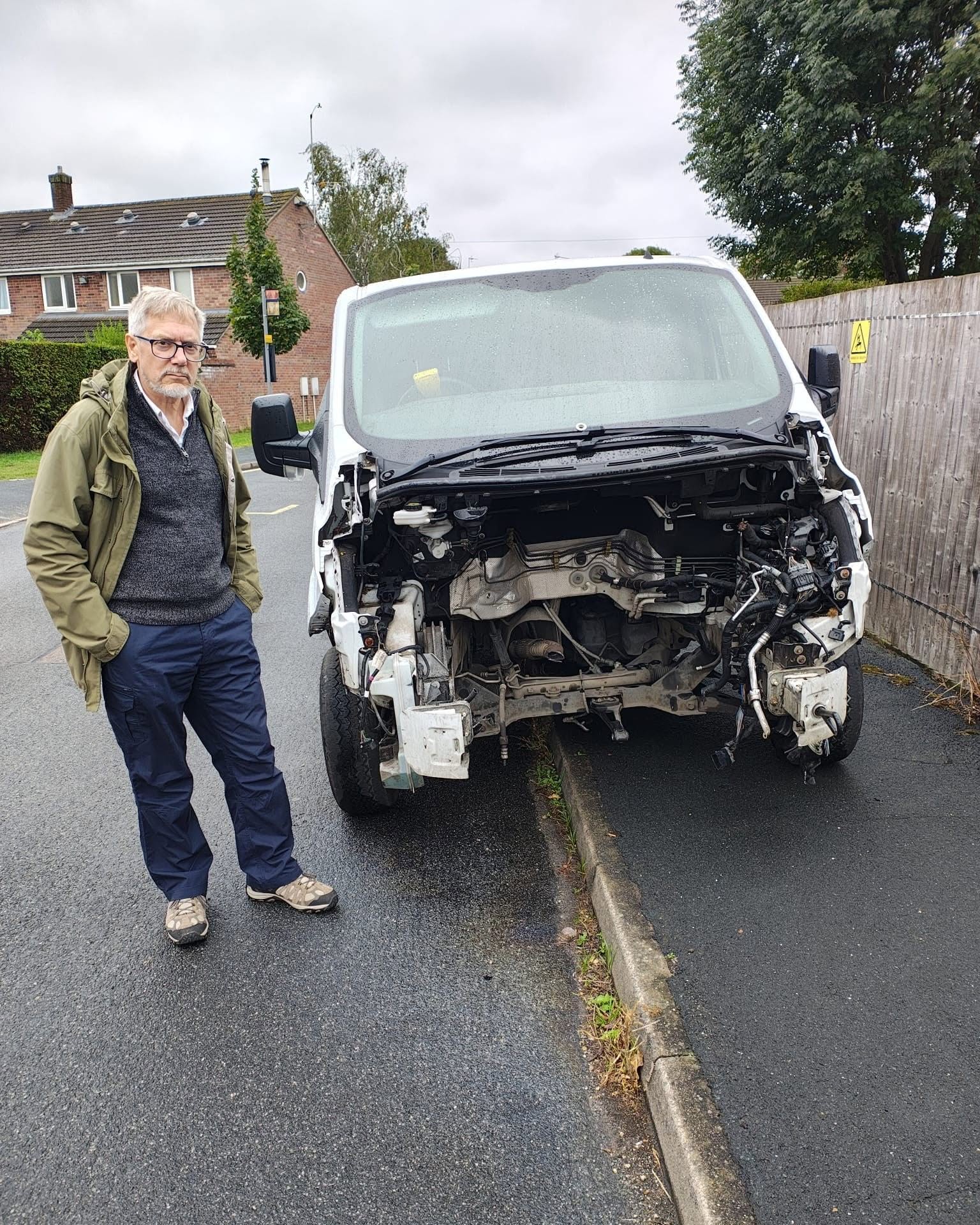 Charity van delivering meals from food bank stolen by thieves
