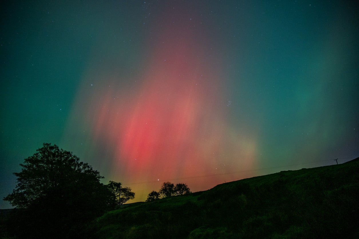 The lack of light pollution makes the Yorkshire Dales a great place to spot the aurora