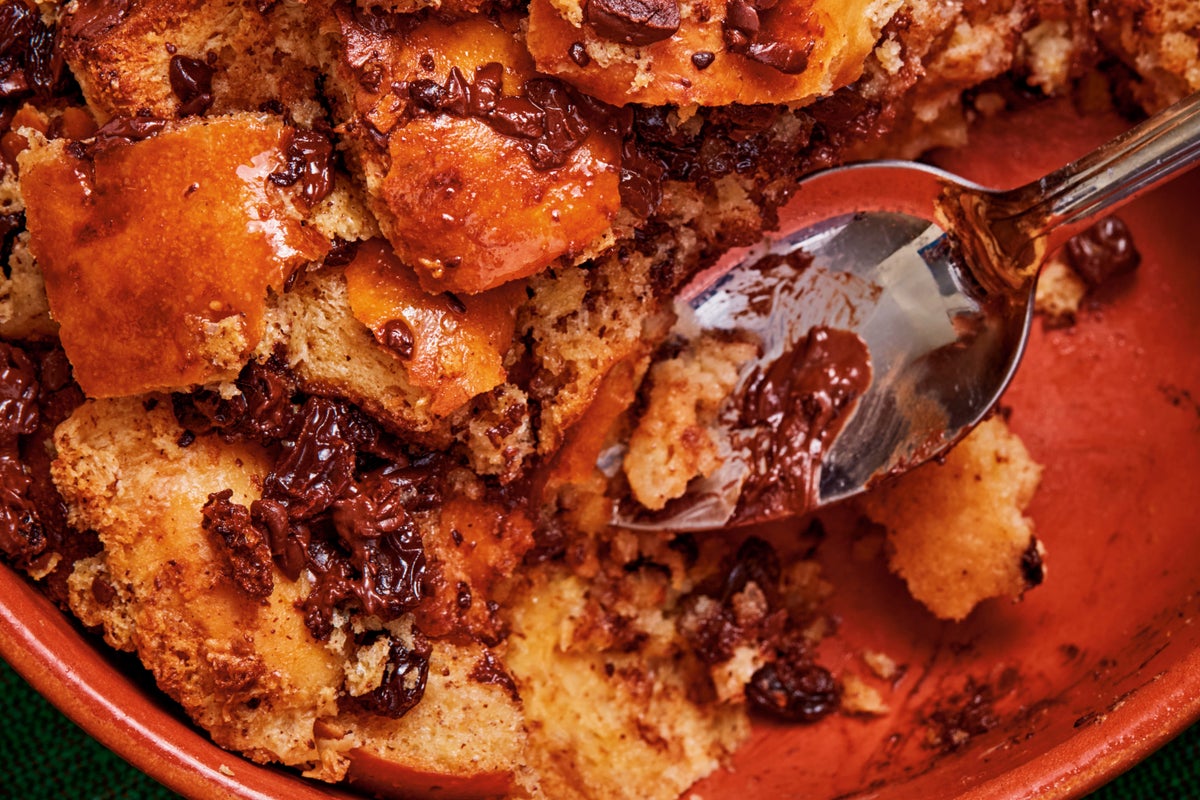 Bryan Ford's cozy bread pudding recipe turns day-old bread into a rum-topped dessert