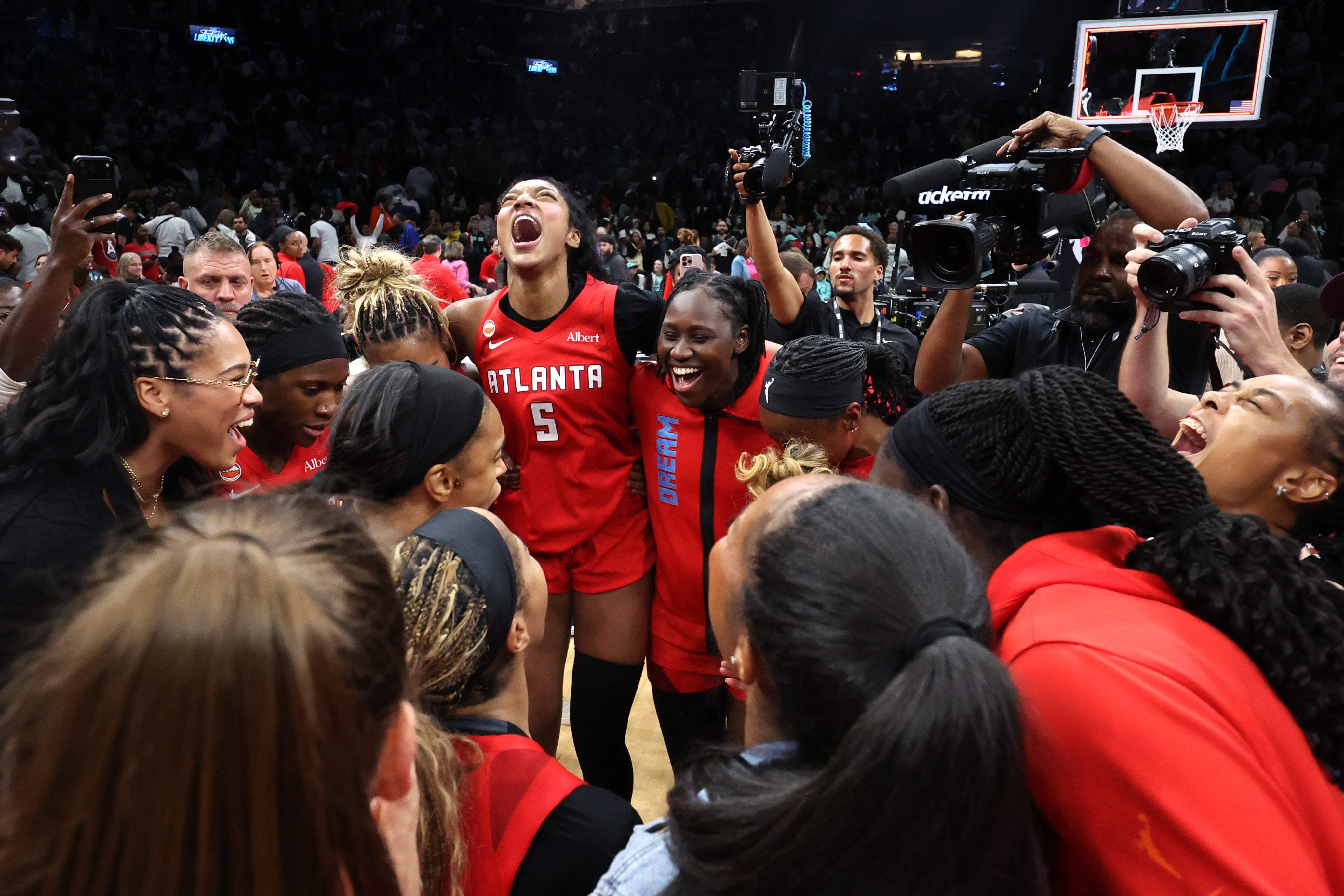 The team has played previous games in State Farm Arena, but the facility is currently booked