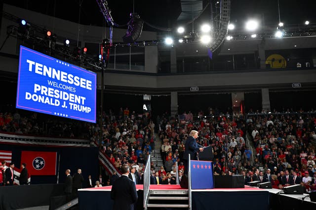 The president, who has visited 14 states since Labor Day, signs off on the list of places he visits each week, according to the outlet. His rallies are now often held in smaller venues than in years past