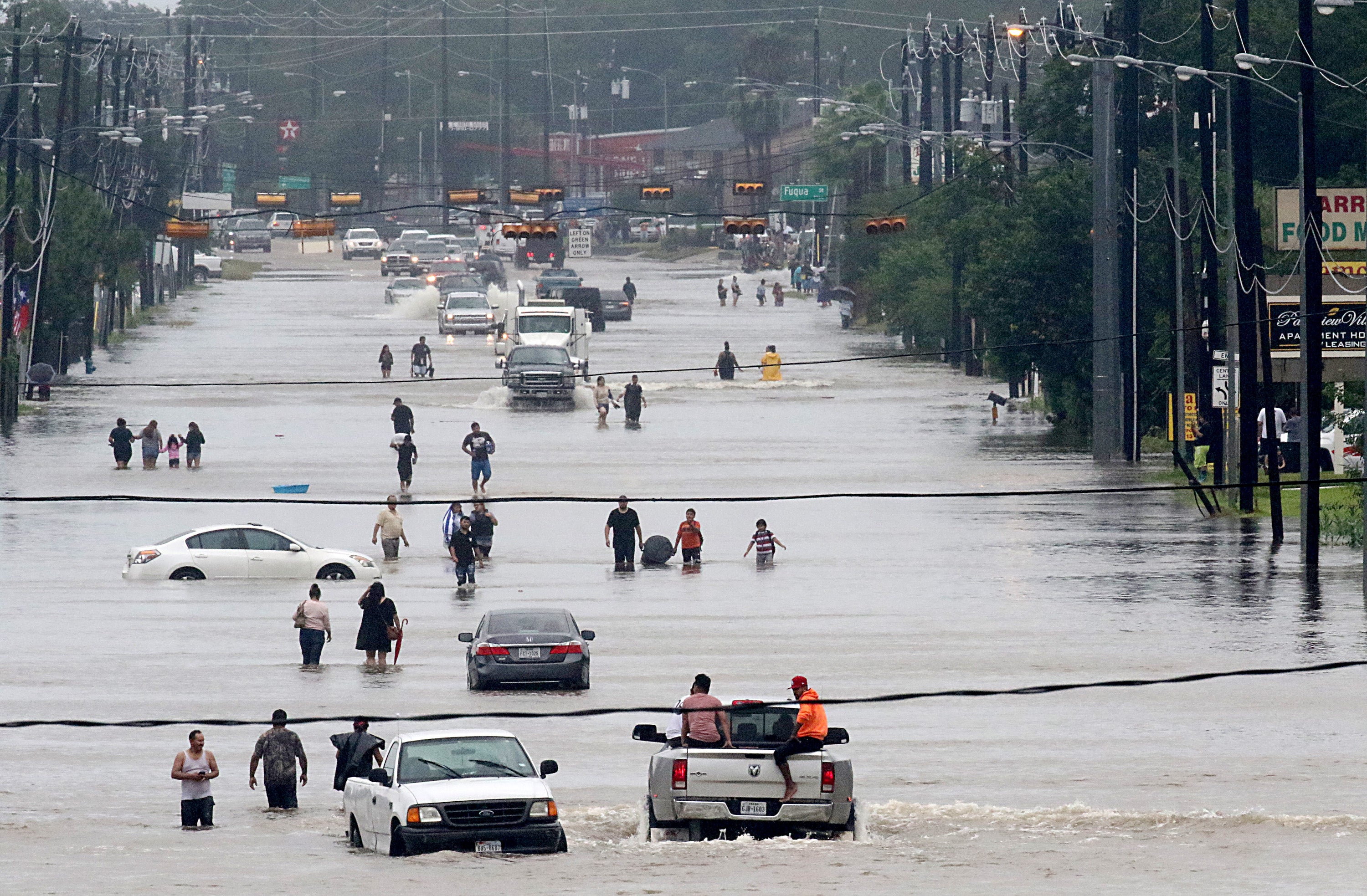 When Harvey stalled over the Houston area, the storm kept drawing moisture from the warm waters of the Gulf
