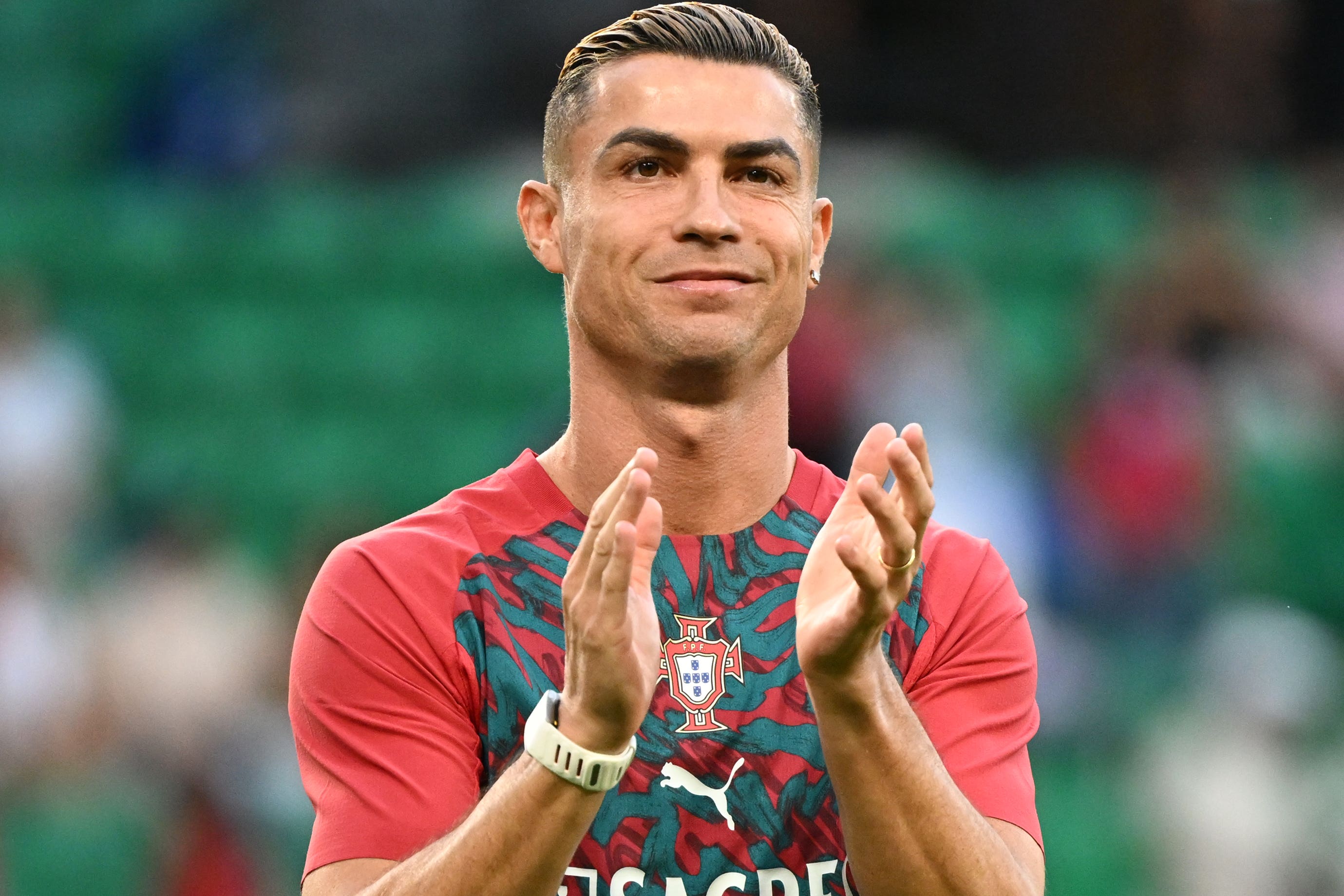 Eze will perform Ronaldo’s trademark ‘Siu’ as part of his celebration (Zed Jameson/PA)