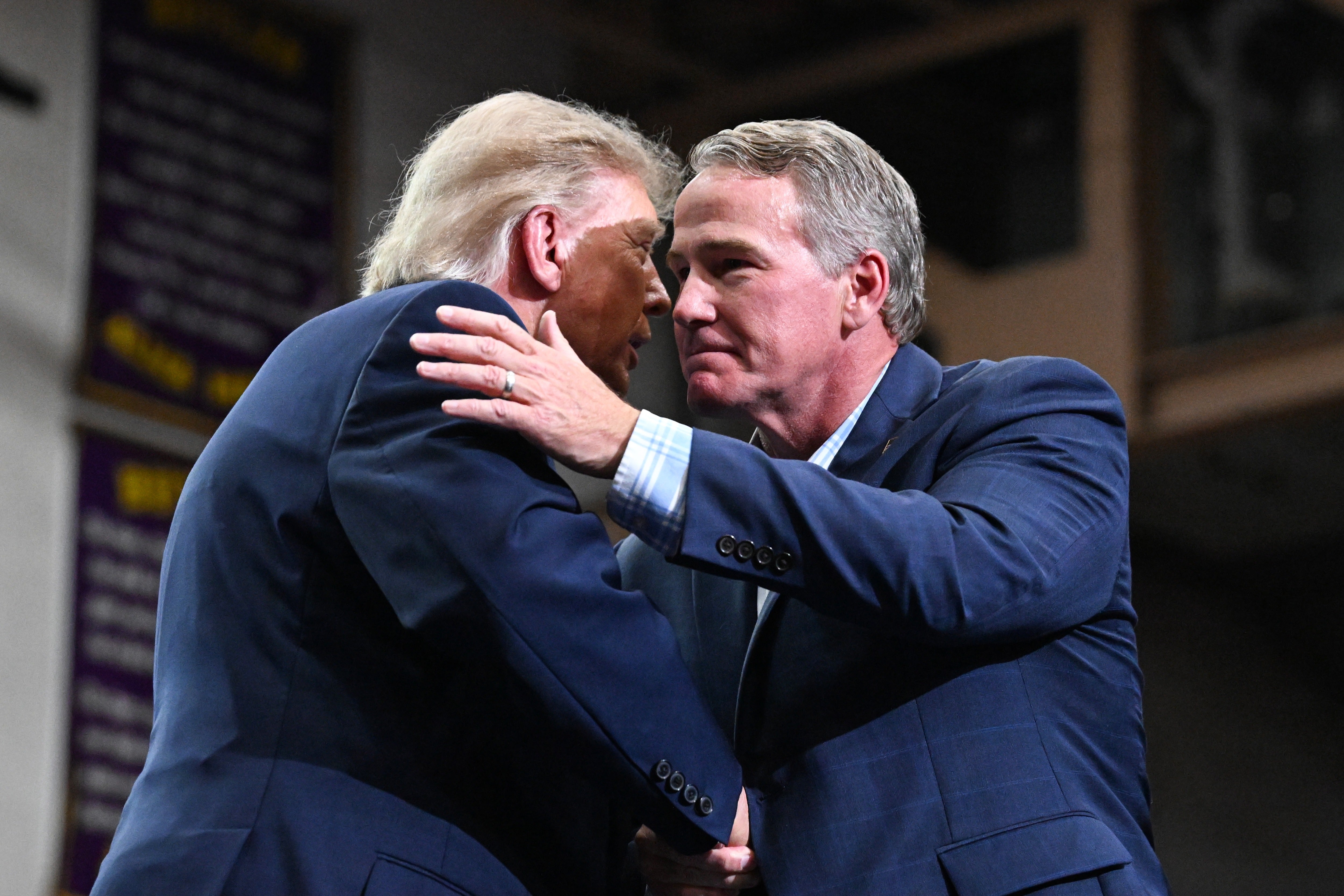 Donald Trump has gushed about Sen. Jon Husted’s attractiveness and athleticism during a rally in Ohio to boost Republican candidates ahead of the midterms