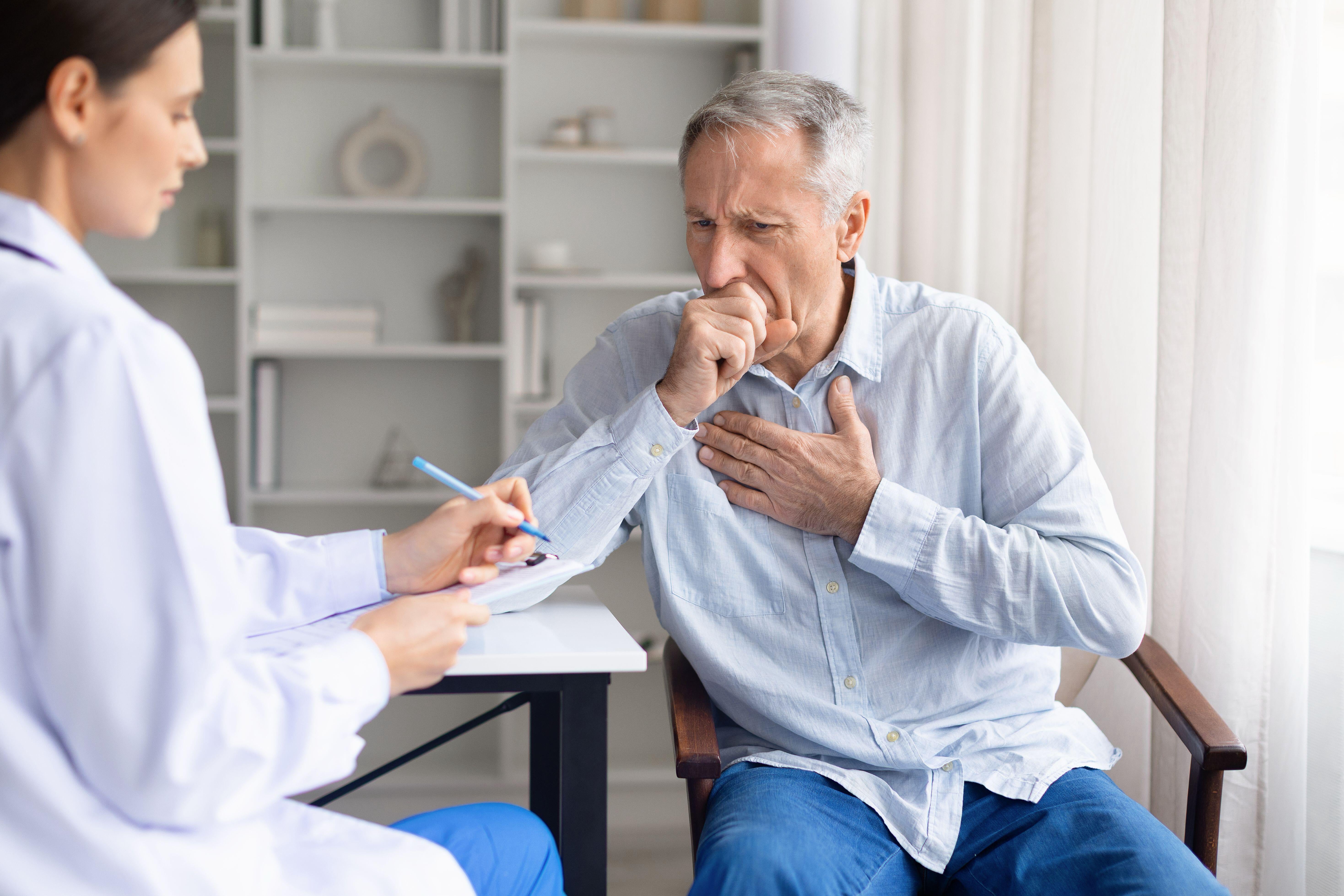 ‘If lung cancer is found at the earlier stage when it is just in one part of your lung, then surgery or radiotherapy has an excellent chance of nipping it in the bud and controlling it for good,’ says Routledge