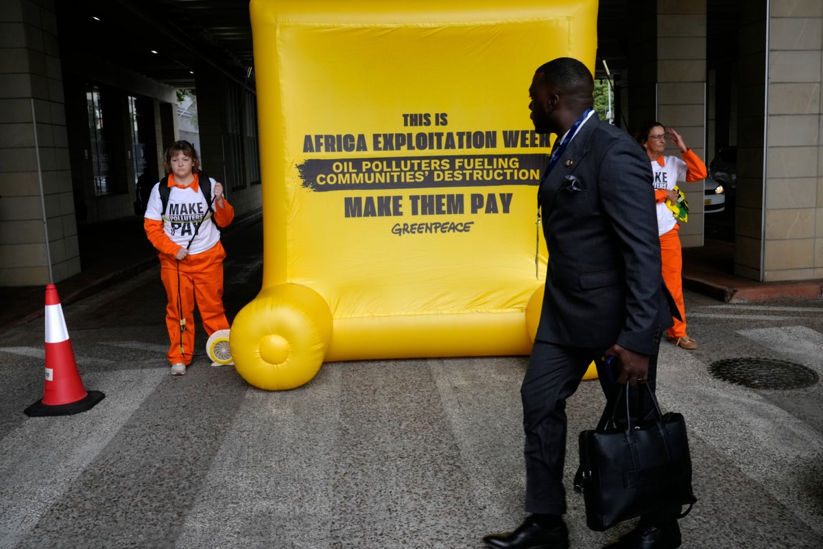 Environmentalists picket African Energy Week, urging an end to new oil and gas exploration