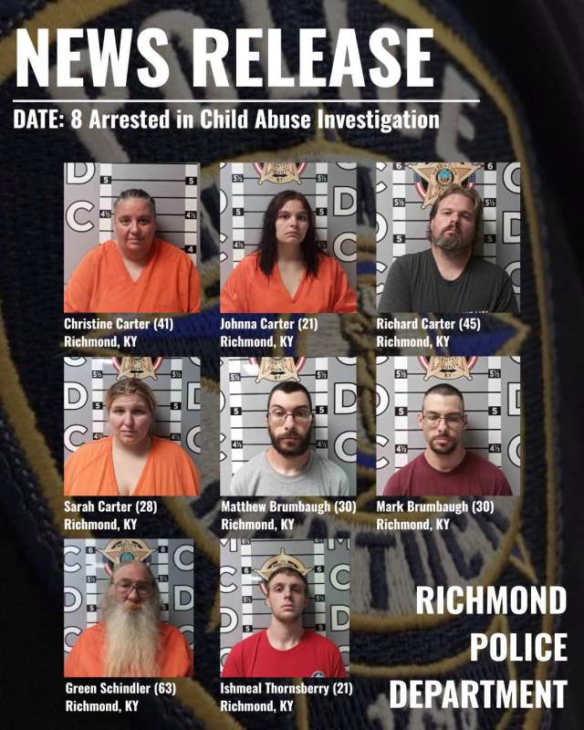 Seven children were removed from a Kentucky home that police described as ‘very filthy and deplorable’