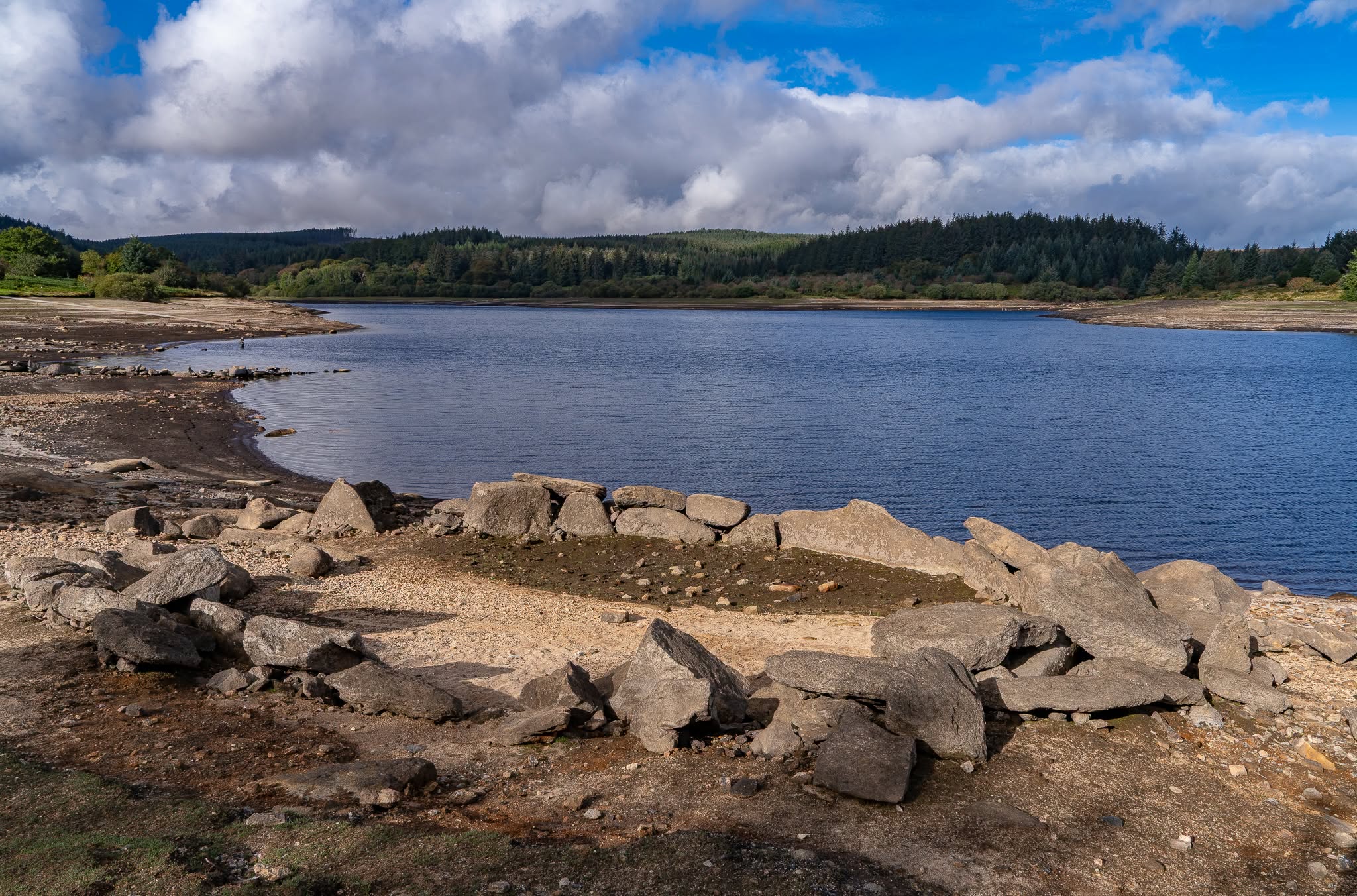 Water levels at Fernworthy Reservoir had decreased significantly as a result of drought