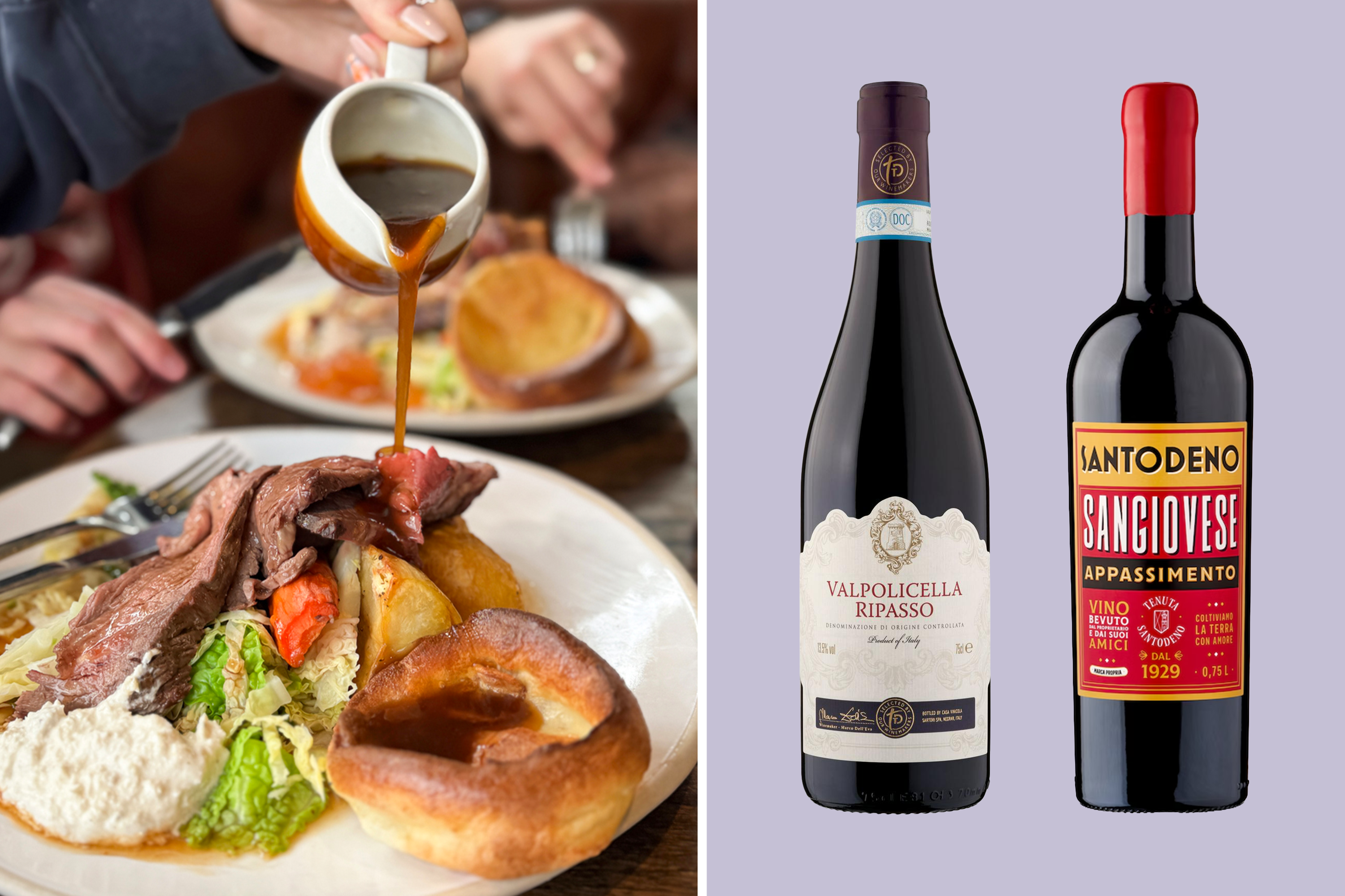 Wine expert Tom Gilbey picks supermarket bottles for each Sunday roast