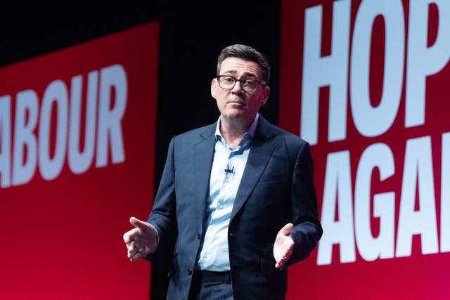 Labour’s rise in popularity under Mr Burnham has prompted calls for an early election (Stefan Rousseau/PA)