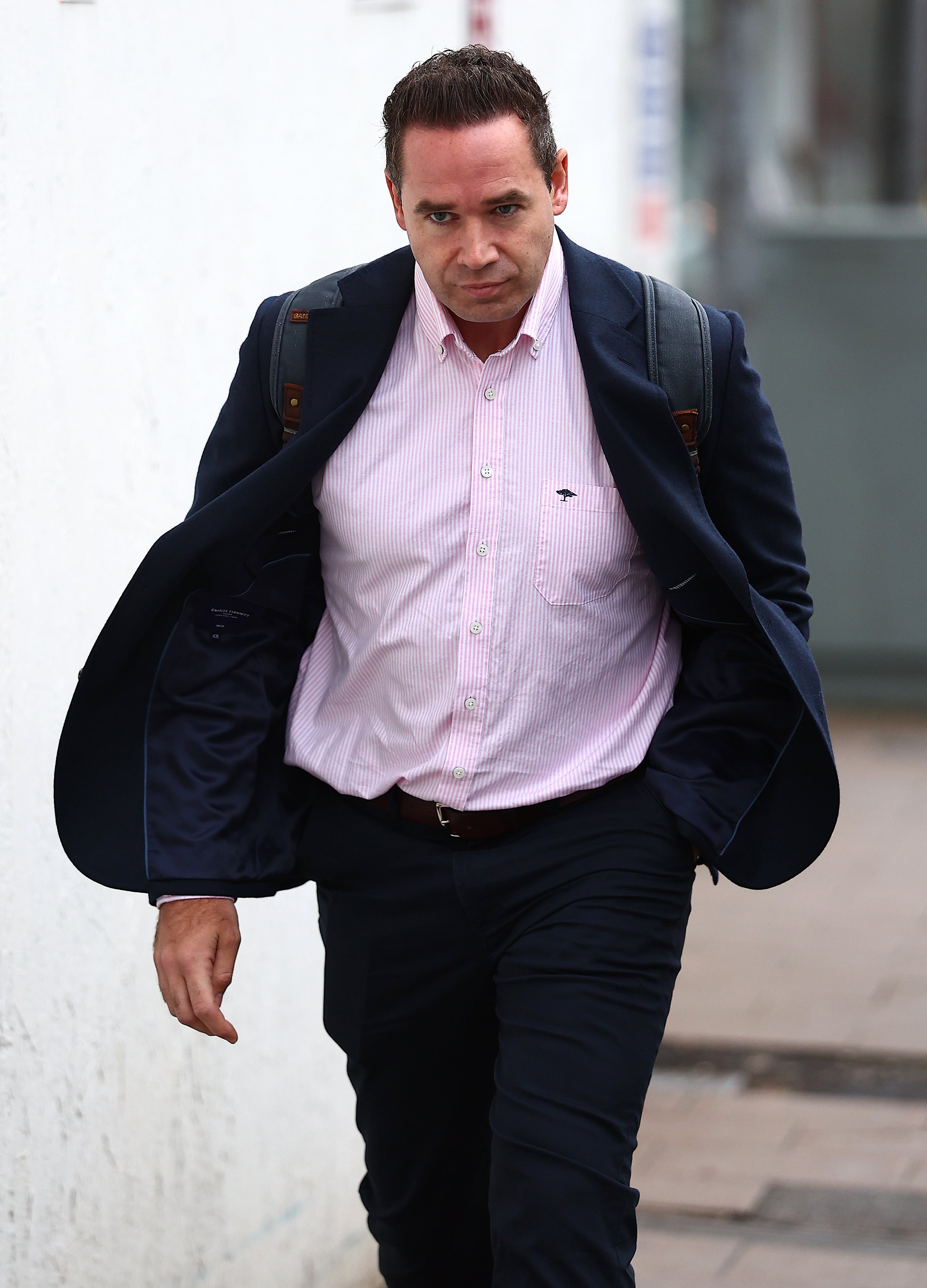 Kieran Hayler denies the charges and suggests his ex-wife had 'launched a campaign' against him when their marriage ended and the allegations form part of this, the court has heard.