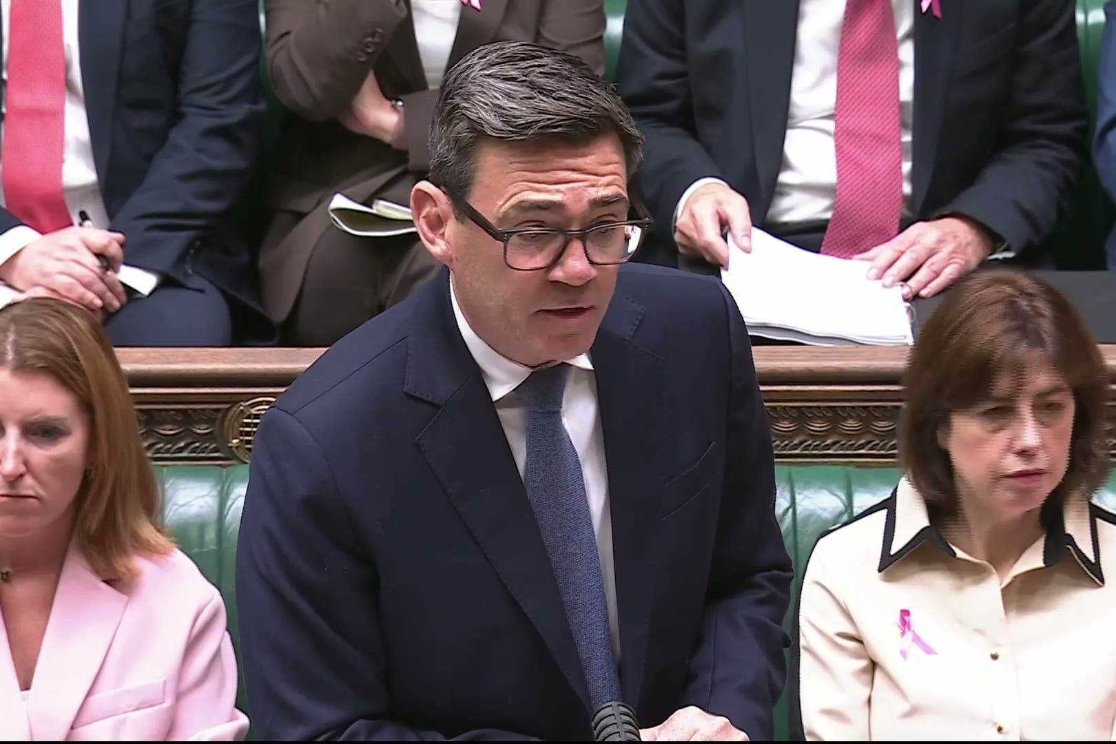 Andy Burnham made the comments during Prime Minister’s Questions.