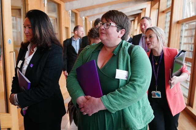 Green MSP Laura Moodie said high streets were being ‘hollowed out’ (Jane Barlow/PA)