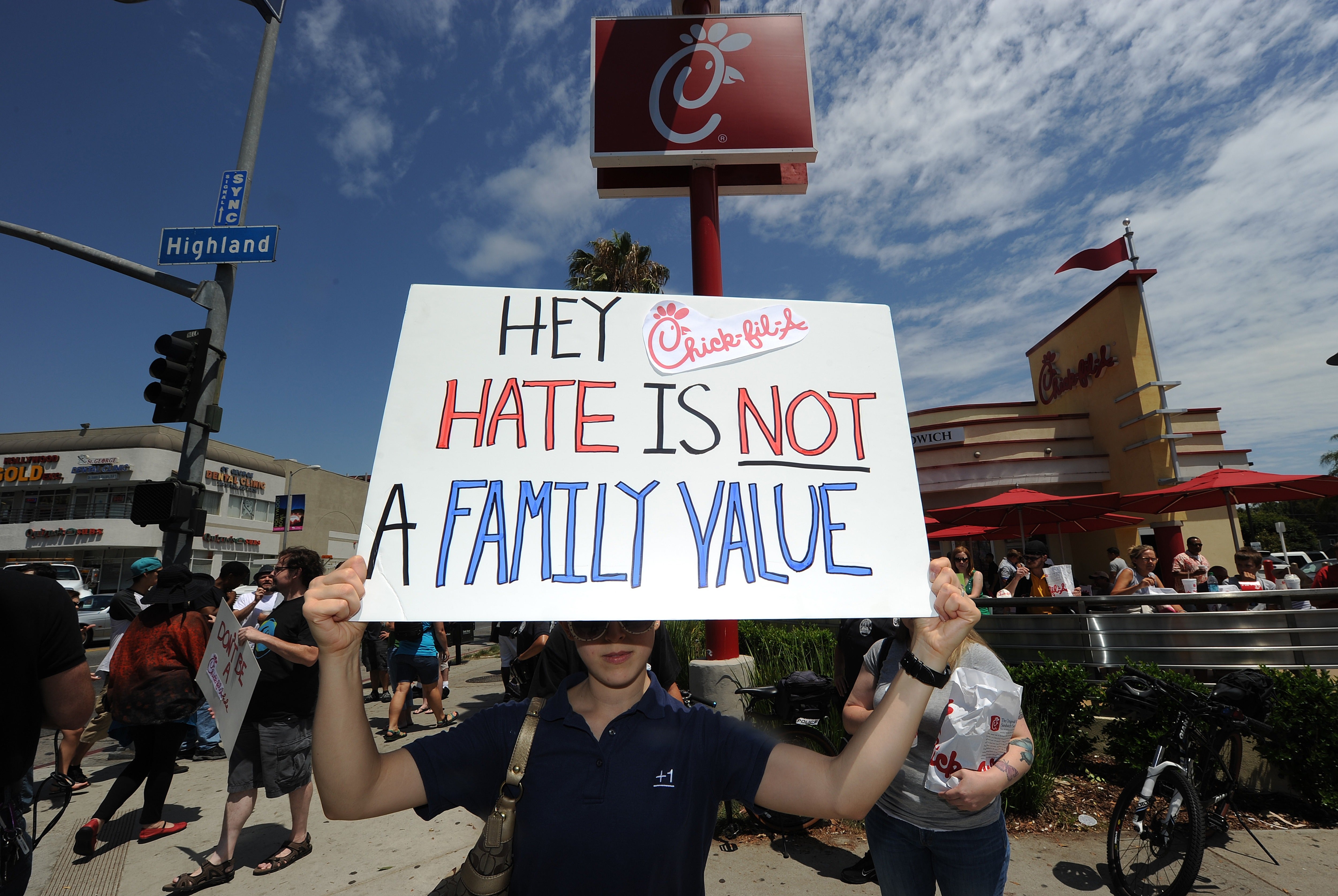 Chick-fil-A CEO Andrew Cathy dodged a question about the company's stance on LGBTQ+ rights, years after the fast food chain faced fierce backlash over anti-gay marriage comments.