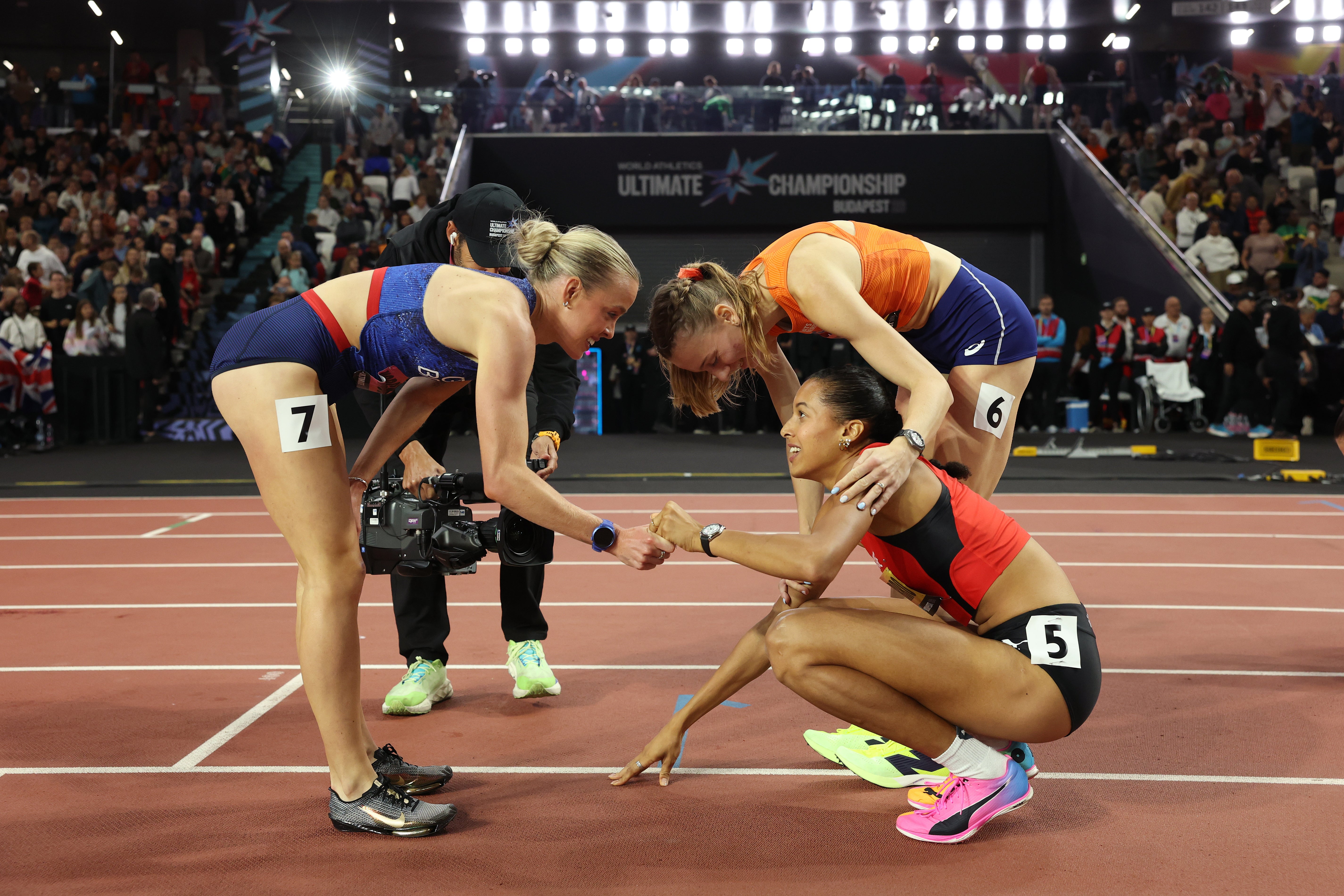 Werro, Keely Hodgkinson and Femke Broeders-Bol have formed a trio hunting down the world record