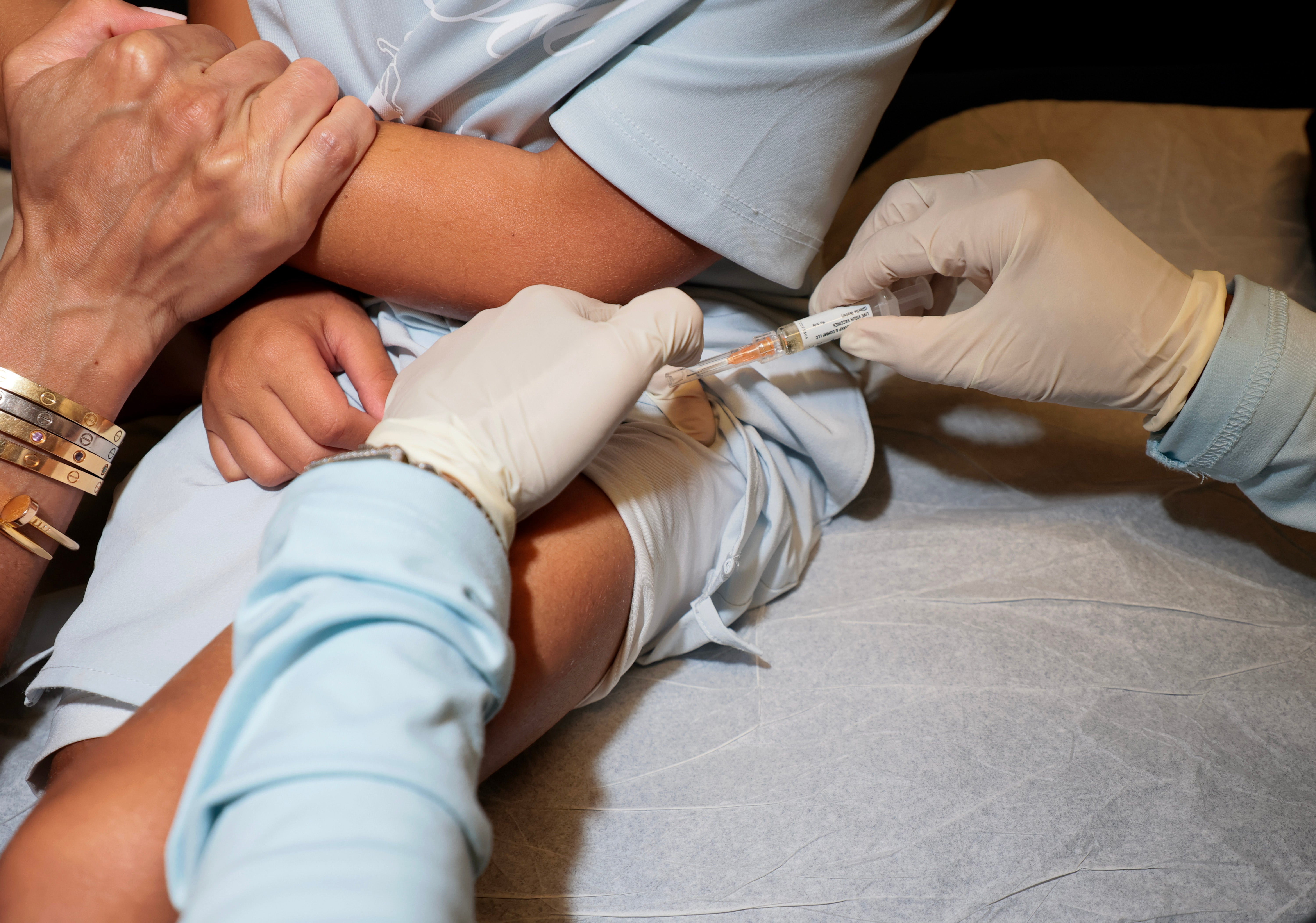 Measles infections can be prevented with two doses of the MMR vaccine. Without it, infections can cause brain-swelling, pneumonia and death
