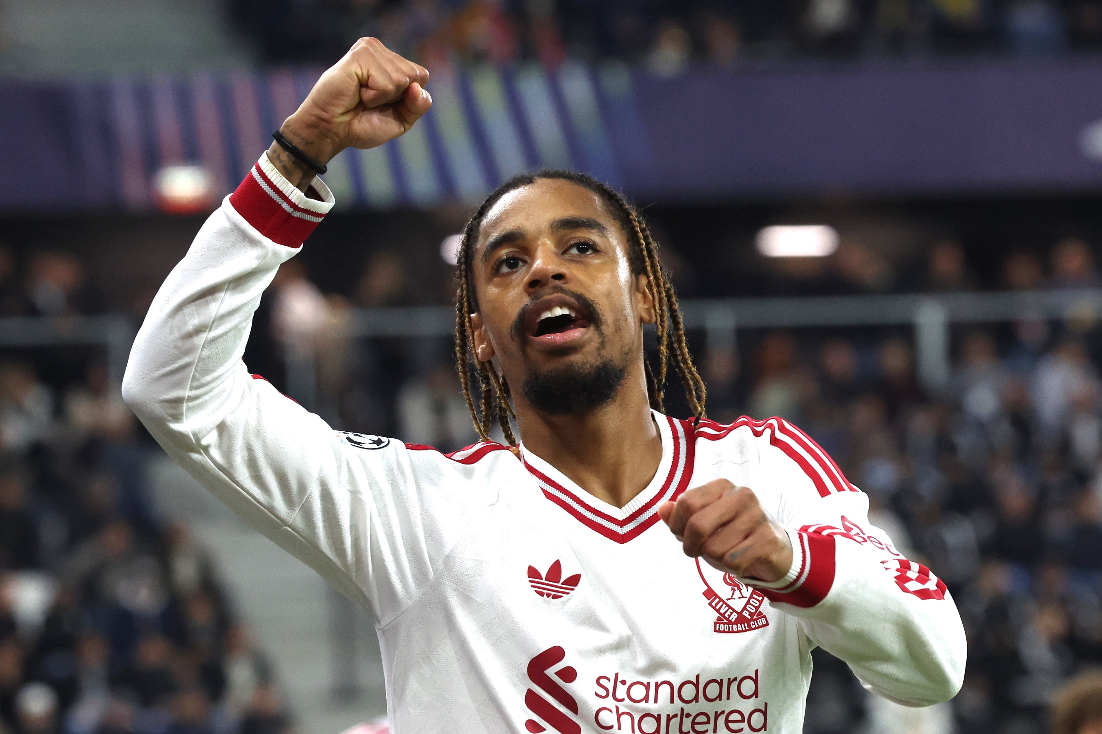 Bradley Barcola scored a hat-trick as Liverpool thrashed LASK 6-3