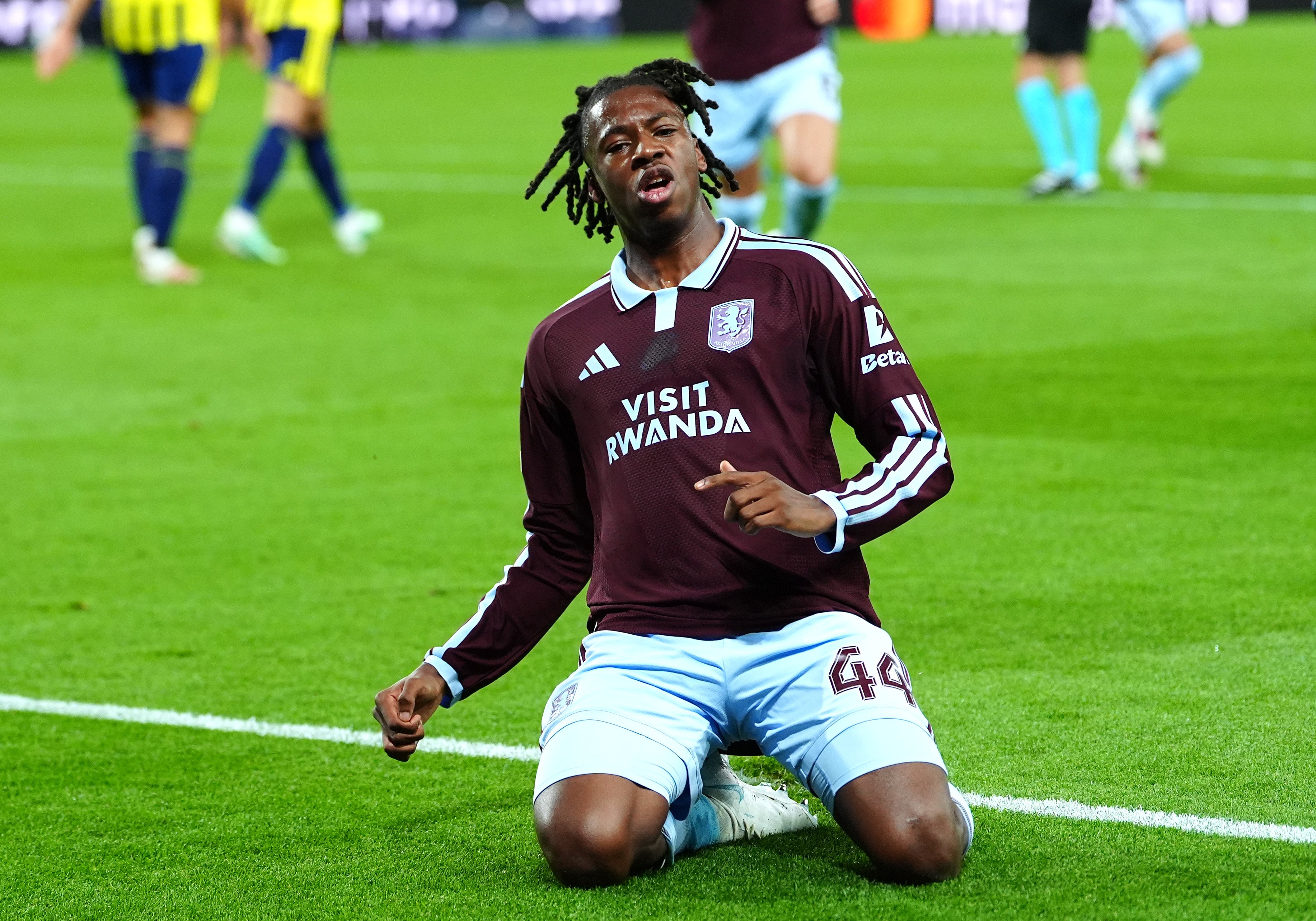 Johan Manzambi scored for Aston Villa on his 21st birthday