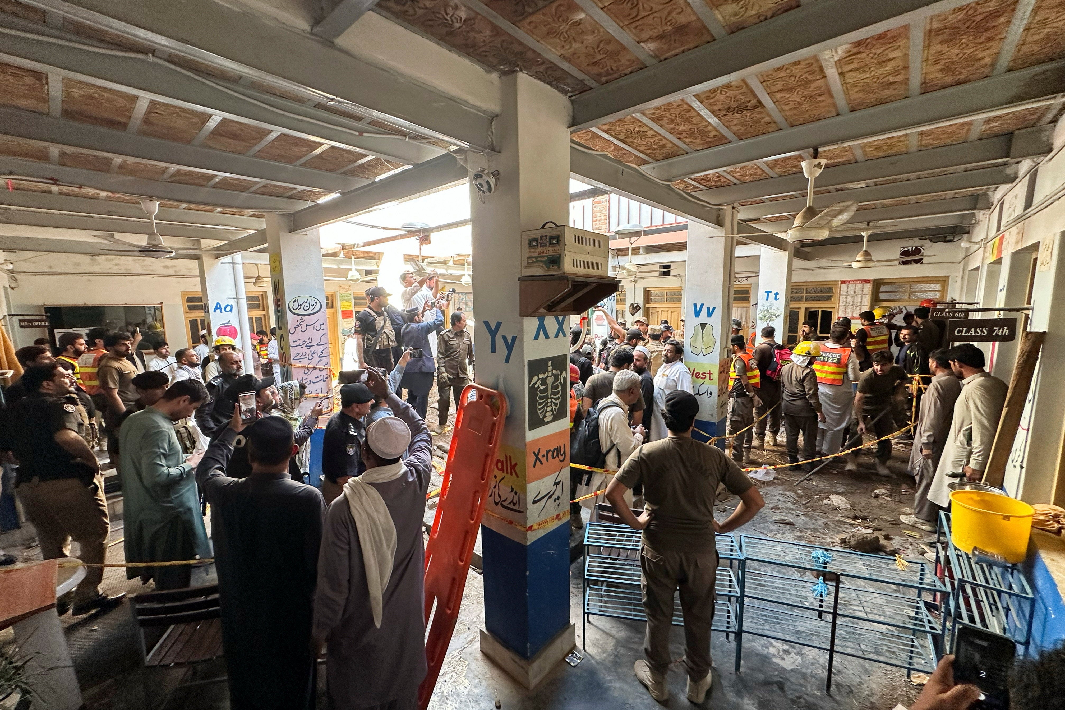 Pakistan school collapse latest: At least 27 children dead after roof ...