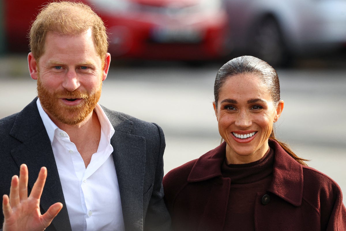 How Harry and Meghan were greeted as they made first joint engagement since UK return