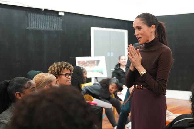 Meghan has joined her husband at the charity in Nottingham