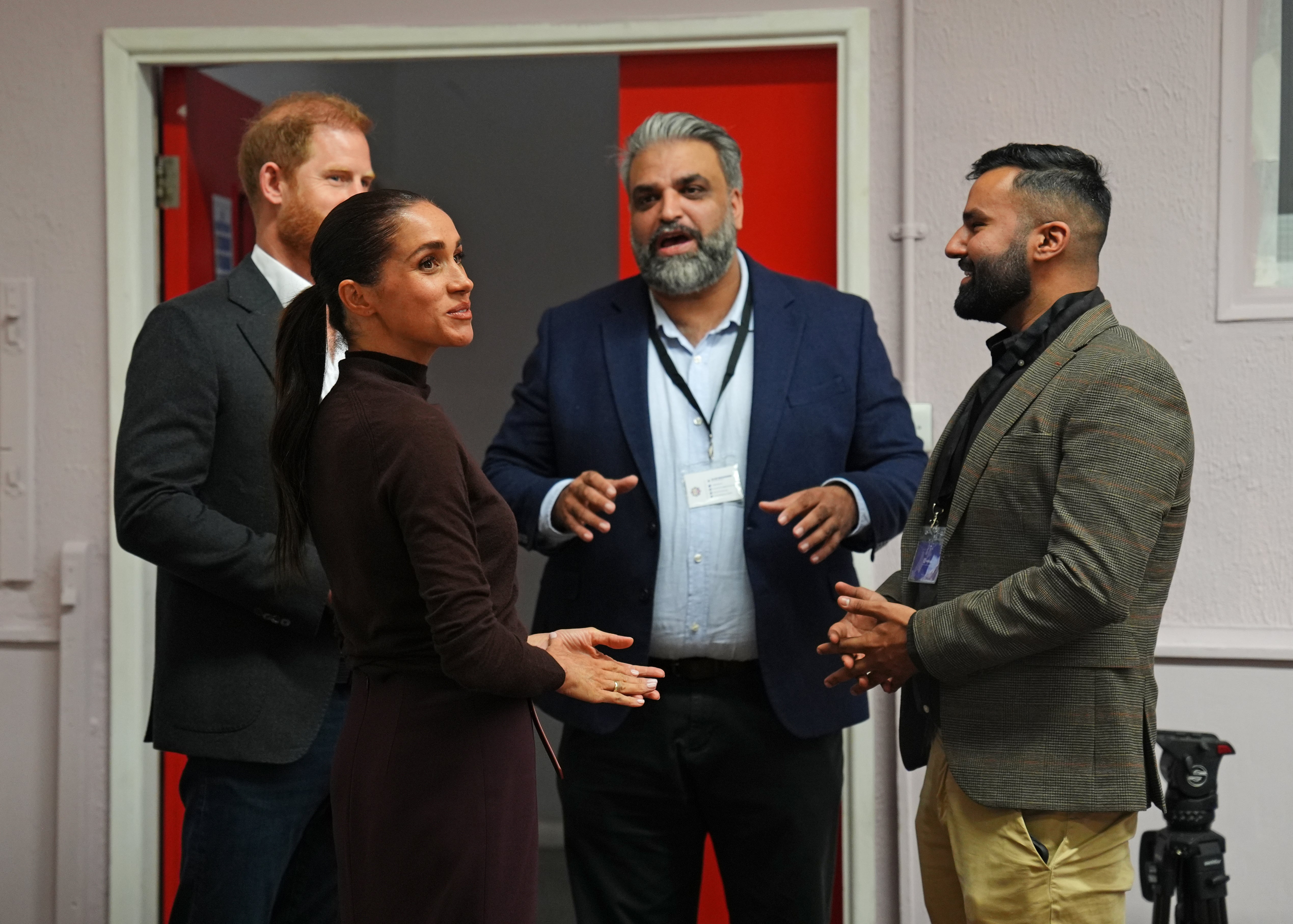 The Duke and Duchess of Sussex during a visit to Himmah Hub in Nottingham