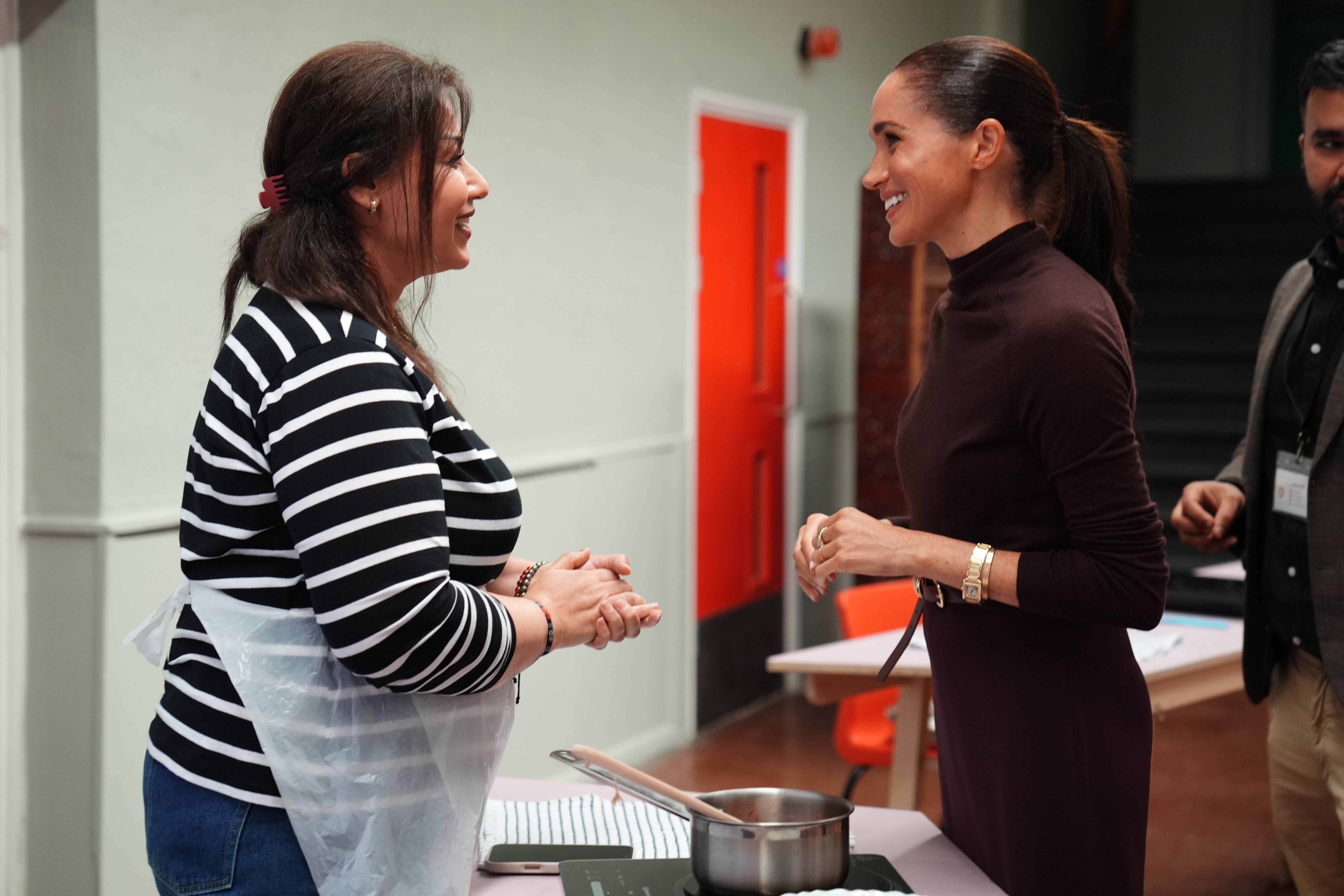 The Duchess of Sussex during a visit to Himmah Hub in Nottingham