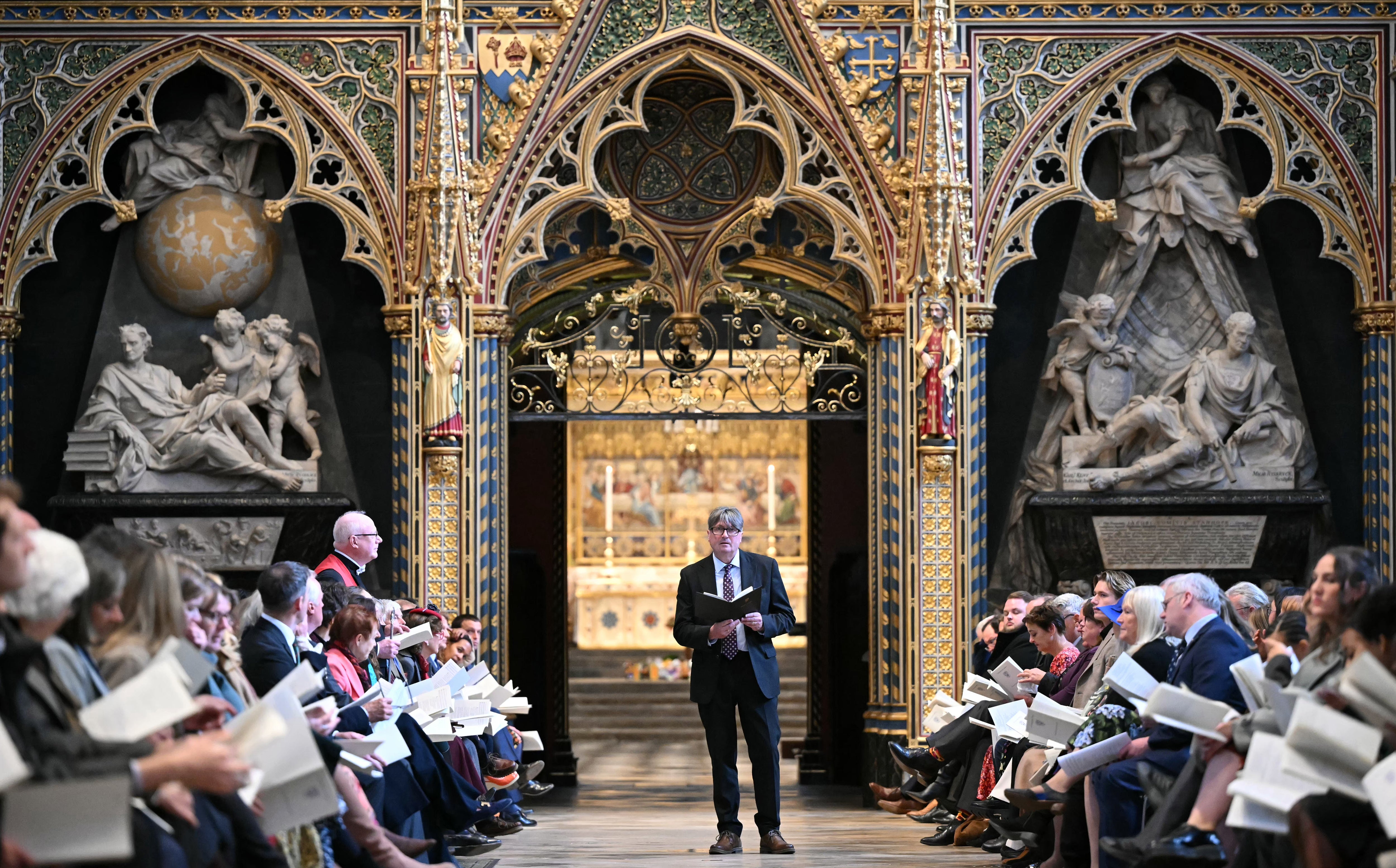 Poetry is a way of seeing life: Simon Armitage during a reading at Westminster Abbey last year