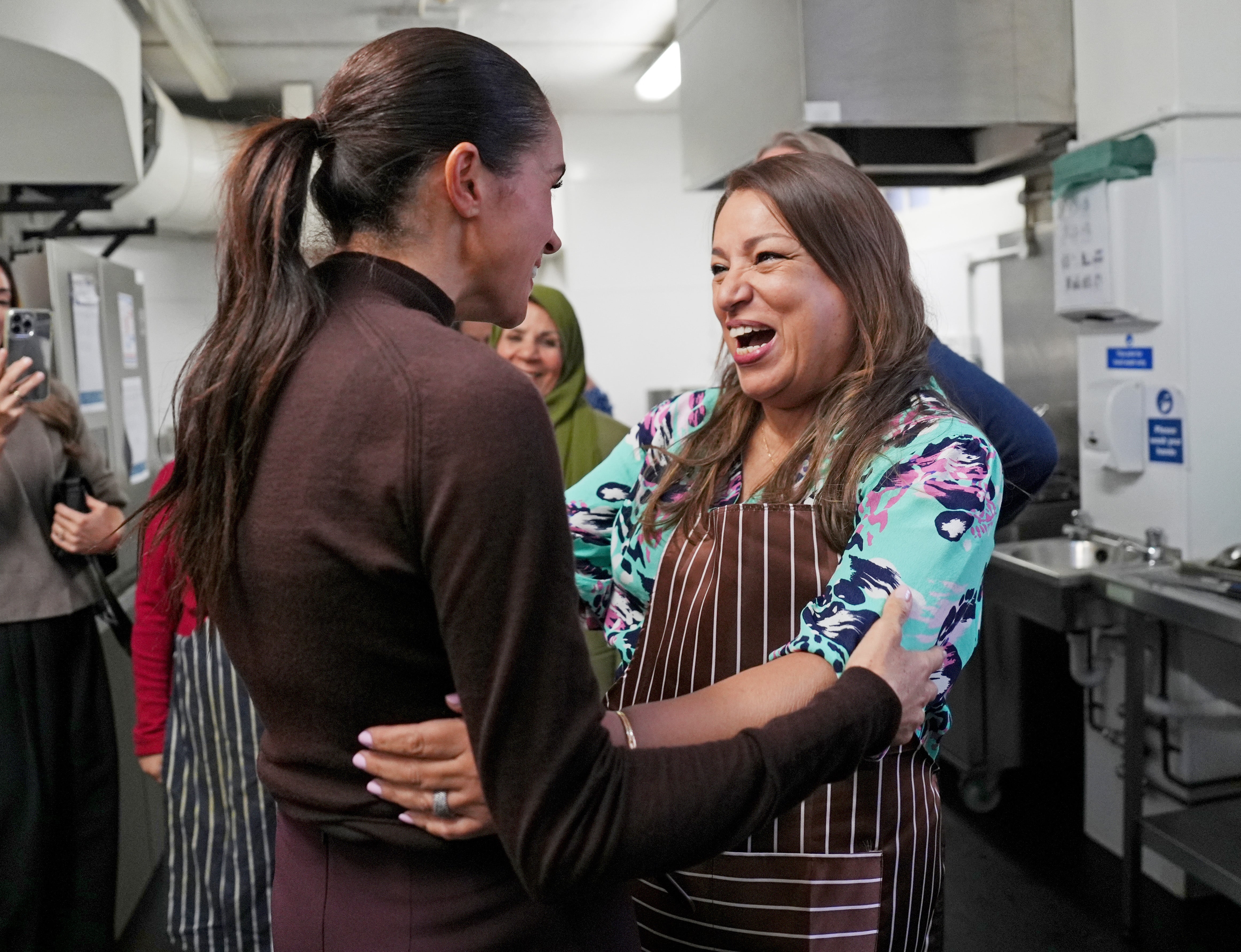 Meghan, Duchess of Sussex during a visit to Himmah Hub during their visit to Nottingham
