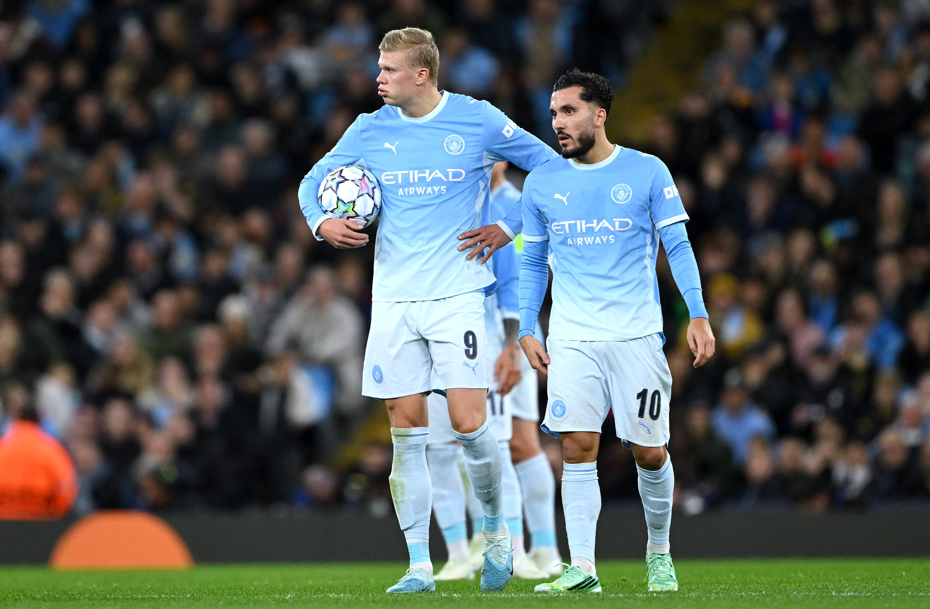 Maresca brought off Cherki as part of a triple-change at half-time against PSG