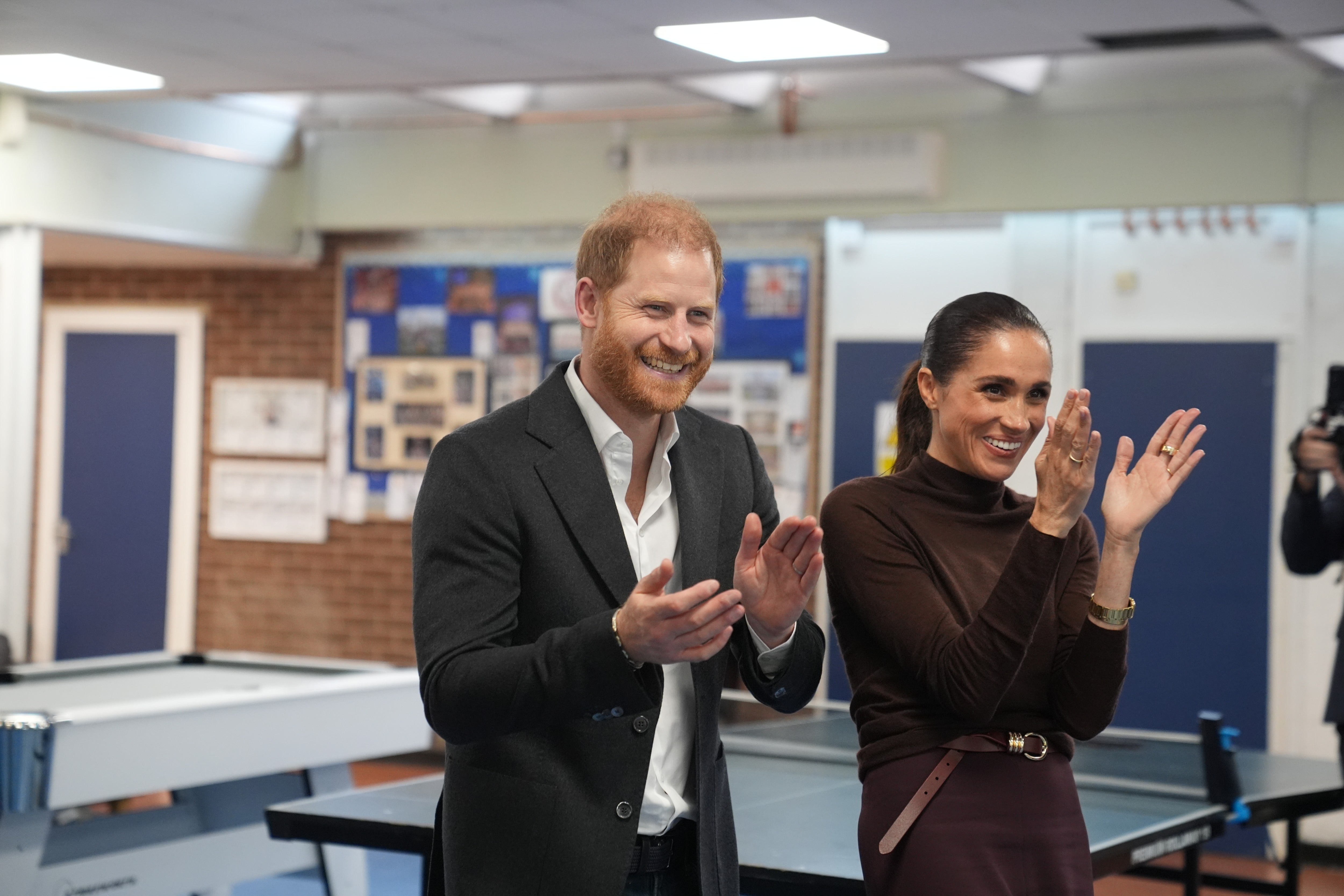 Prince Harry and Meghan pictured at Epic Partners