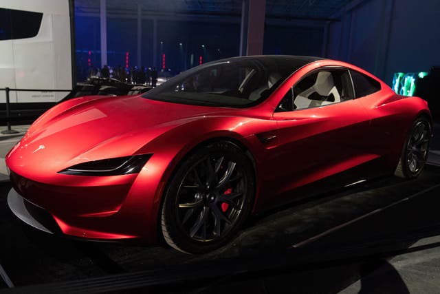 The original Roadster, released in 2008 and on sale until 2012, was Tesla's first-ever EV and used a Lotus Elise chassis ( AFP via Getty Images )