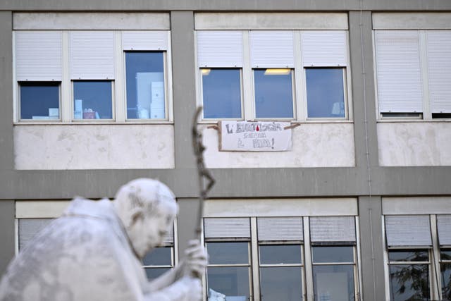 A view of Gemelli University Hospital, where Pope Leo XIV is recovering after undergoing surgery to remove a cancerous tumour from his right lung ( AFP/Getty )