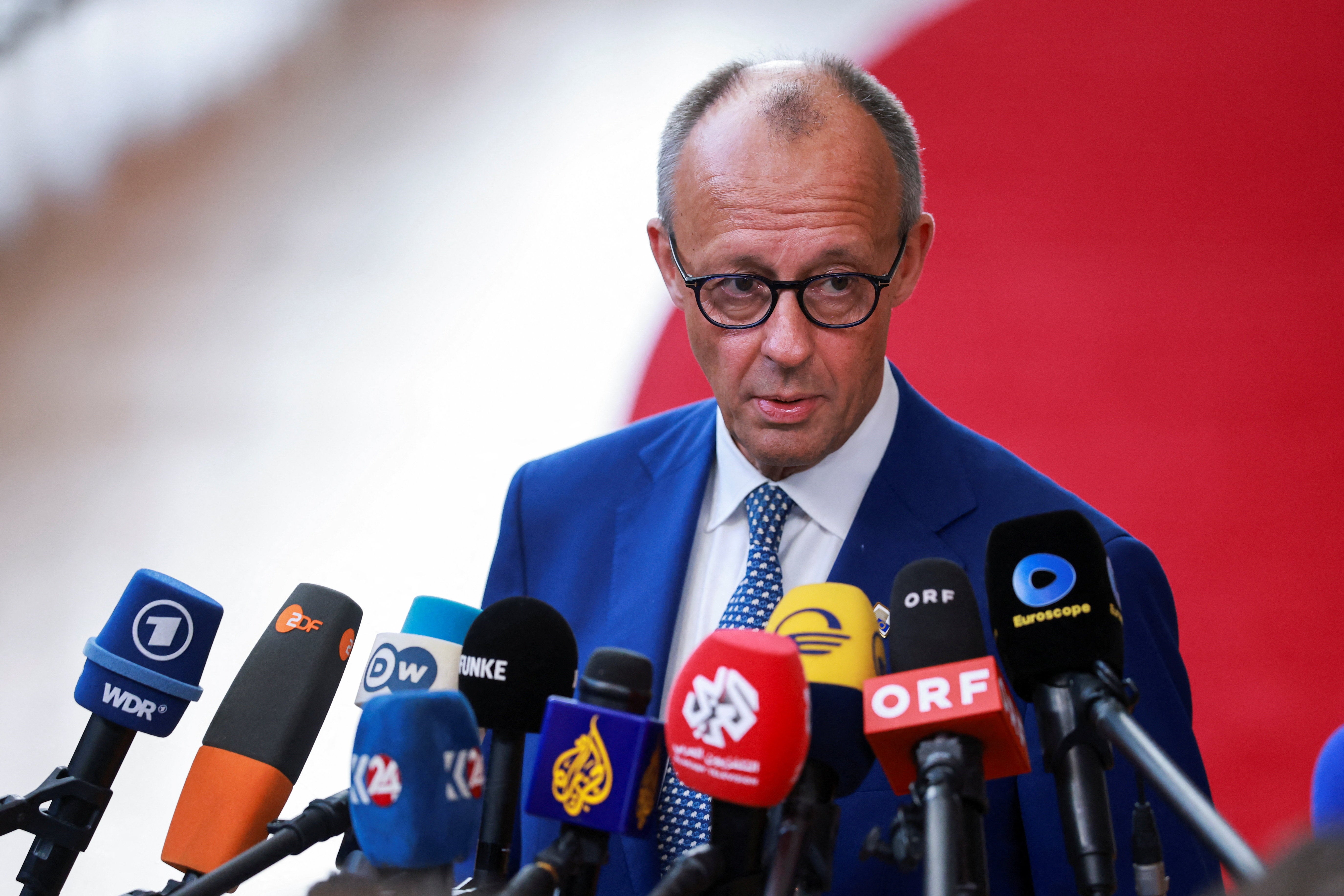 Germany's embattled chancellor Friedrich Merz on Thursday
