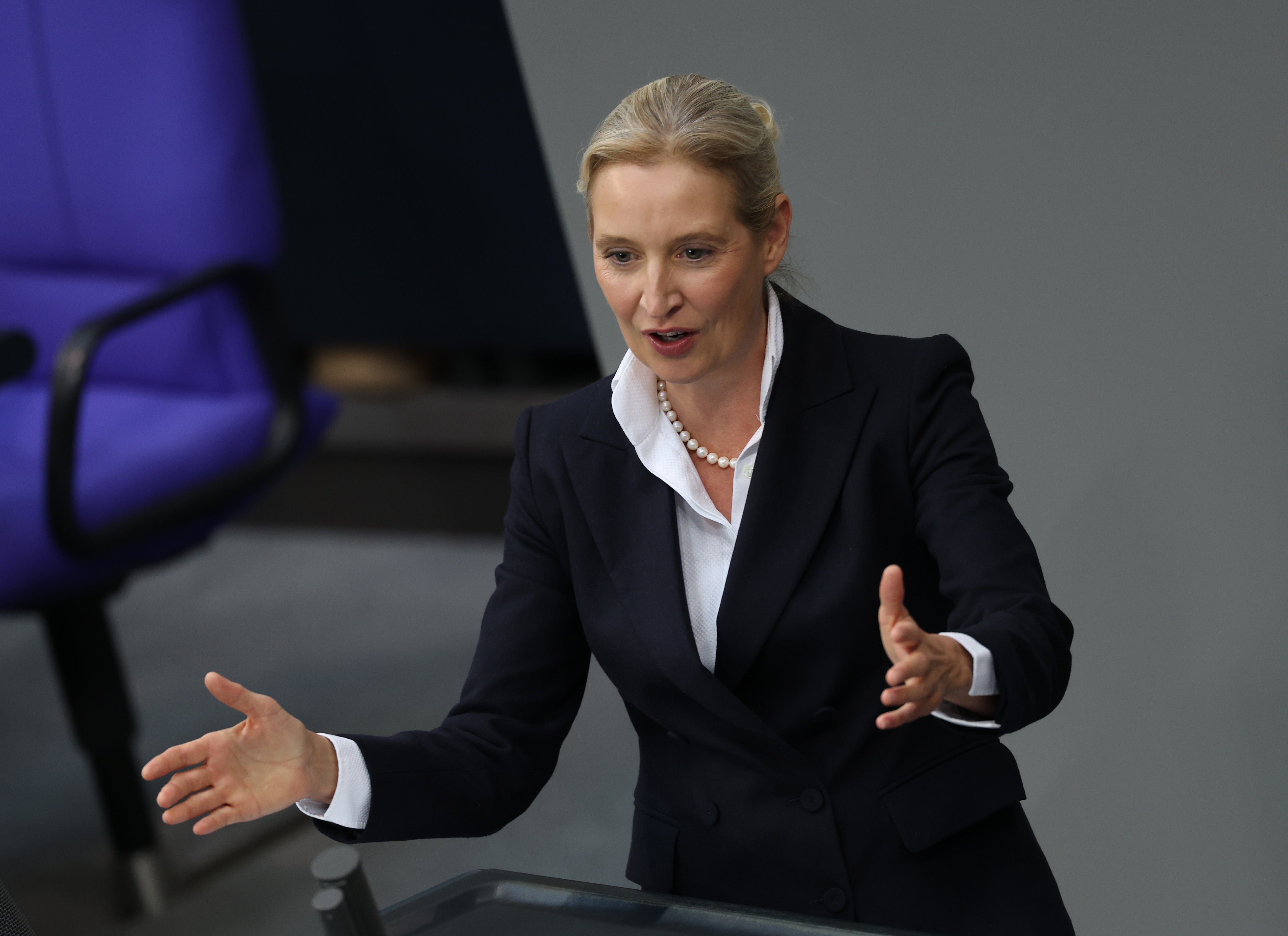 Alice Weidel, co-leader of the far-right Alternative for Germany (AfD)