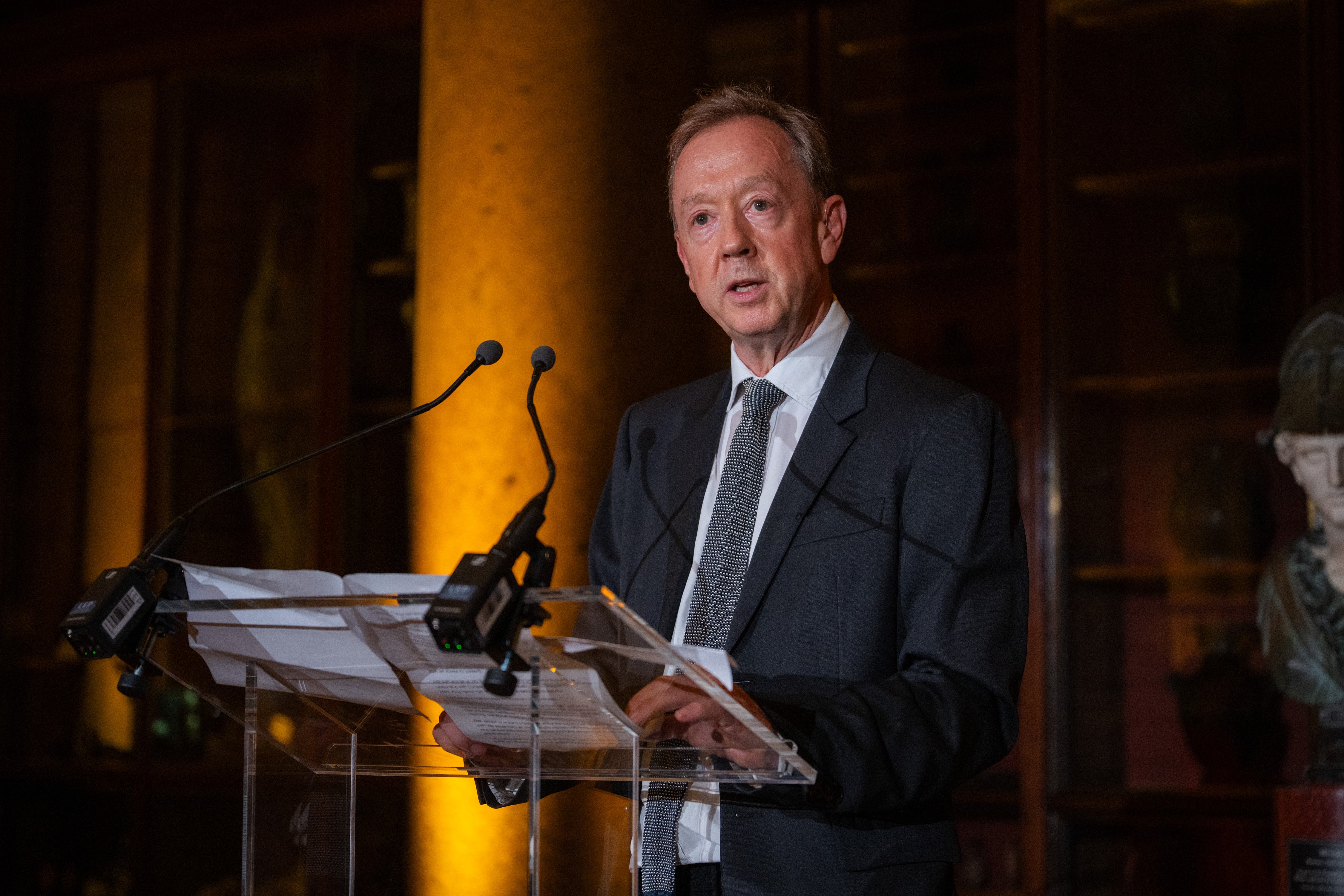 Editor-in-chief Geordie Greig welcomed the 250 guests to The Independent’s 40 party at The British Museum
