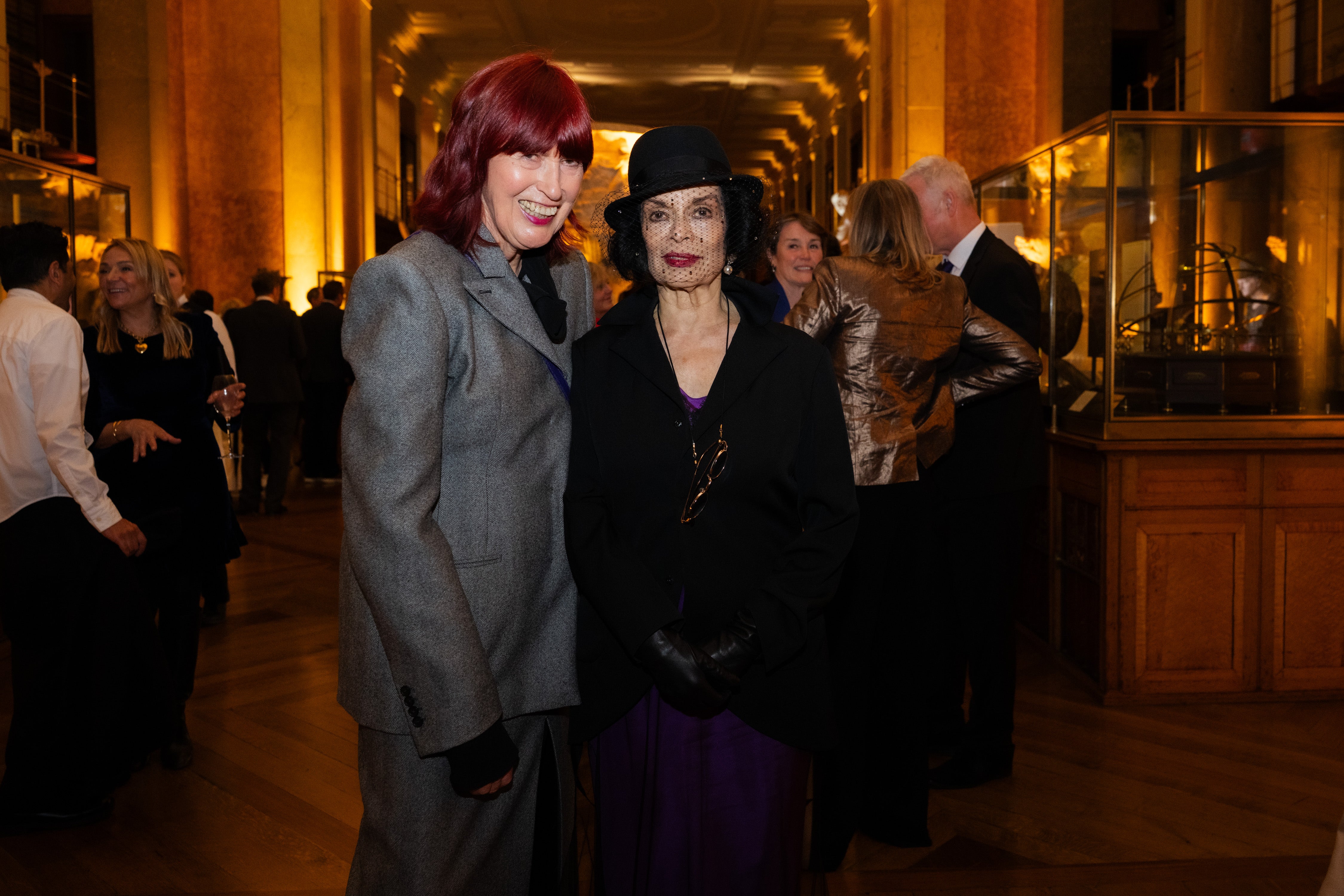Janet Street Porter and Bianca Jagger at The Independent’s 40th party at The British Museum