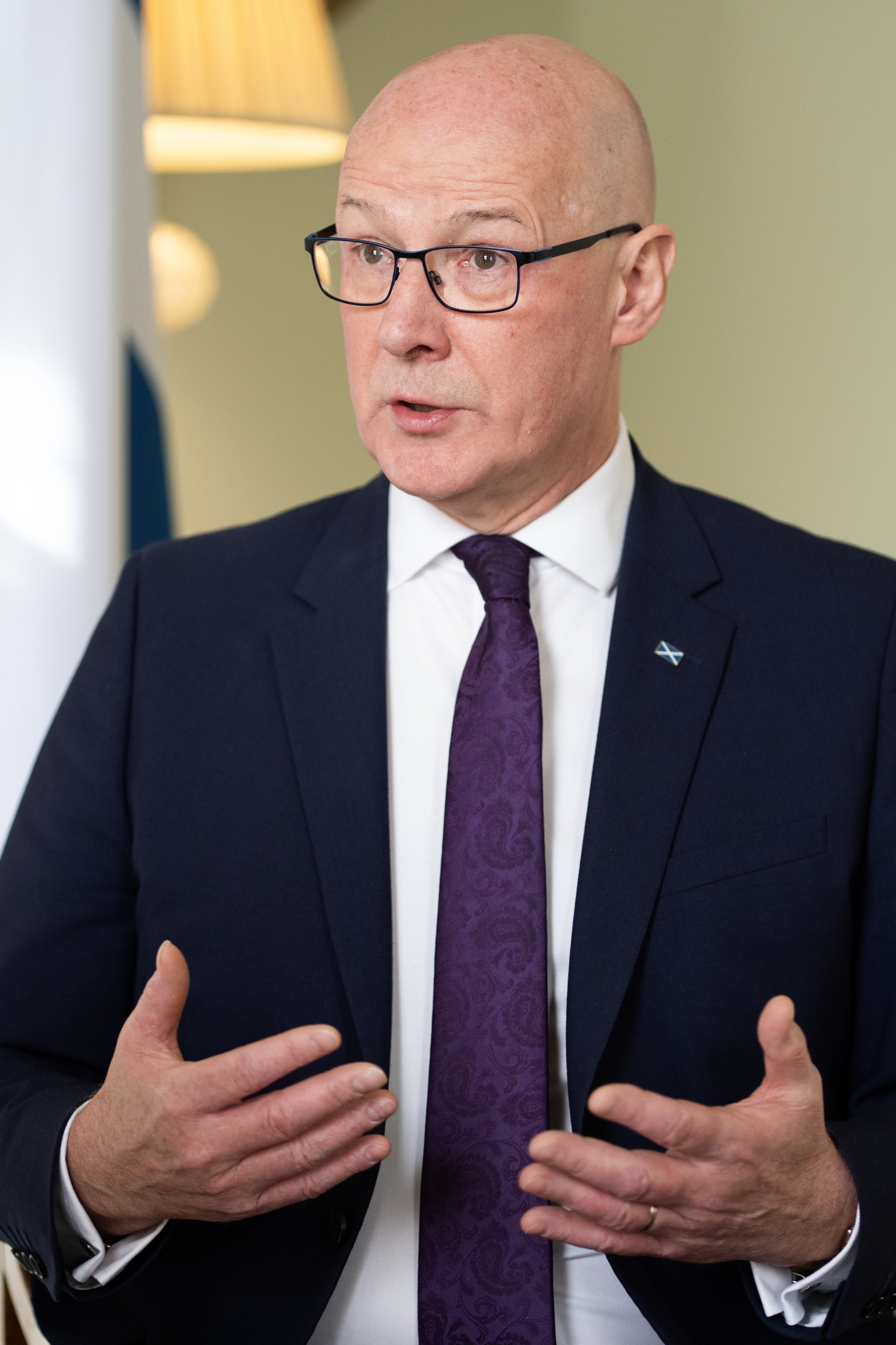 First Minister John Swinney said on Thursday that GB Energy has so far done ‘absolutely nothing’ (Jane Barlow/PA)