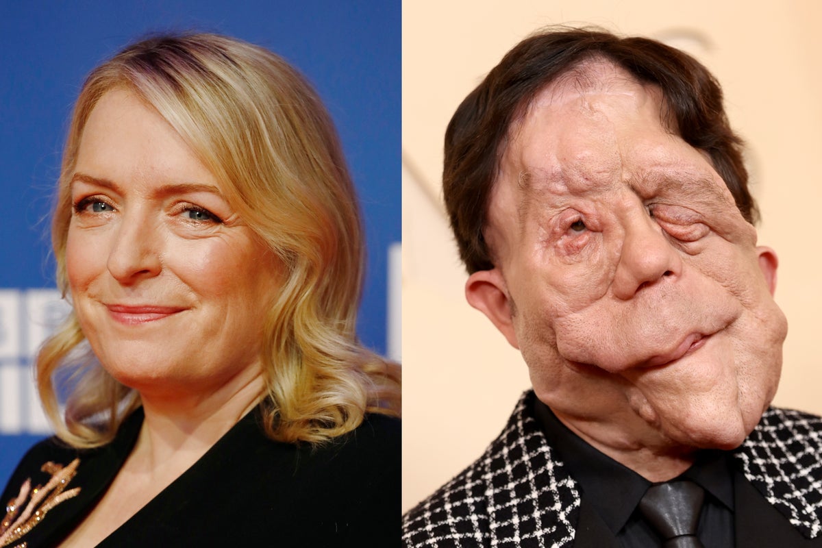 Claire Rushbrook und Adam Pearson nehmen am Free Thinkers Filmfestival von ...