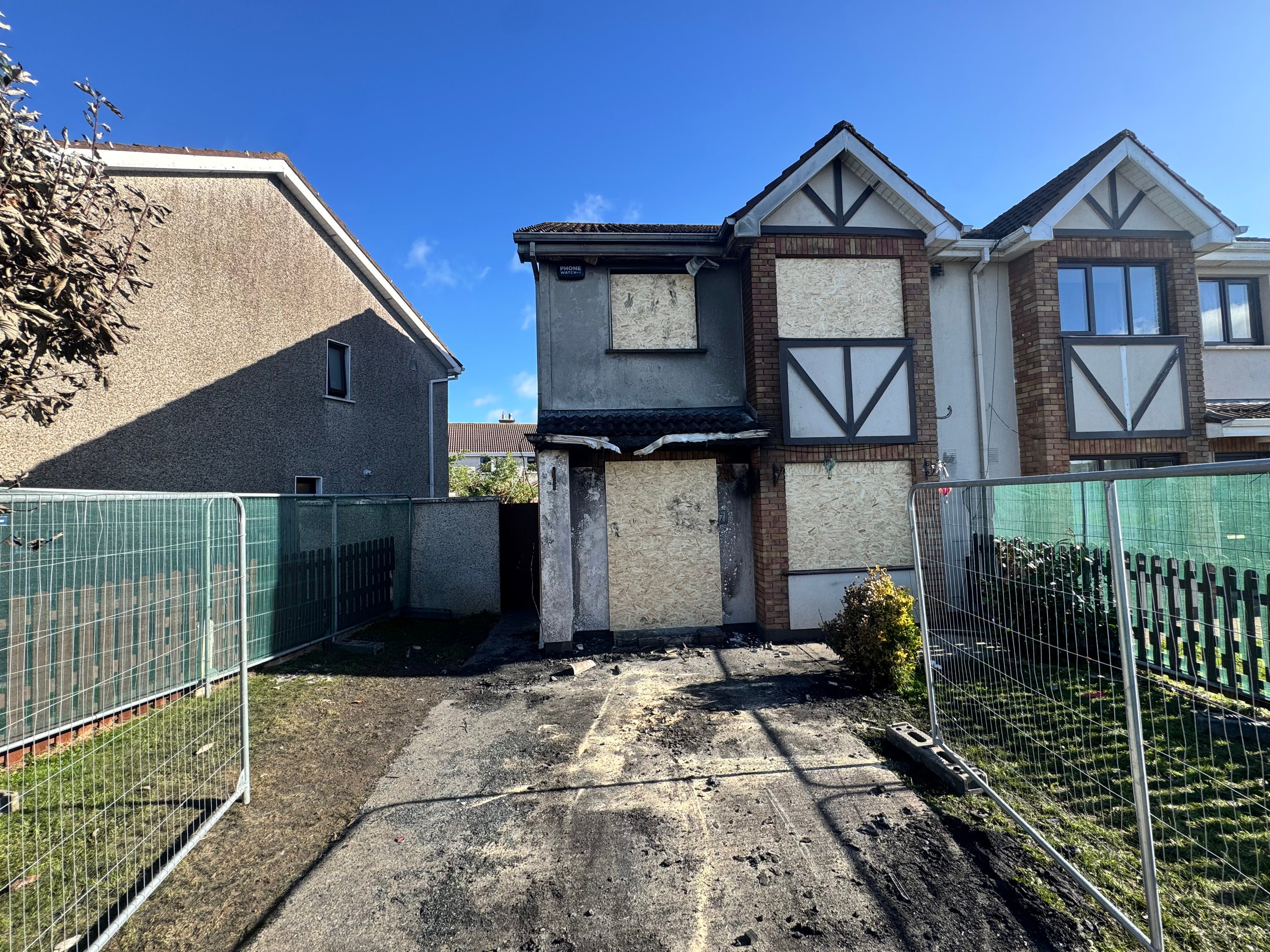 Two other children were rushed to hospital in a critical condition from the house in the Birchwood estate area and remain at Children’s Health Ireland in Crumlin ( PA )