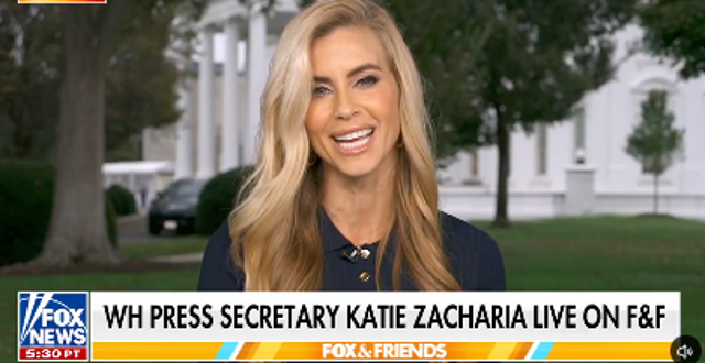 Embattled White House press secretary Katie Zacharia appears to have thrown President Donald Trump under the bus after saying that questions were never asked about her legal background