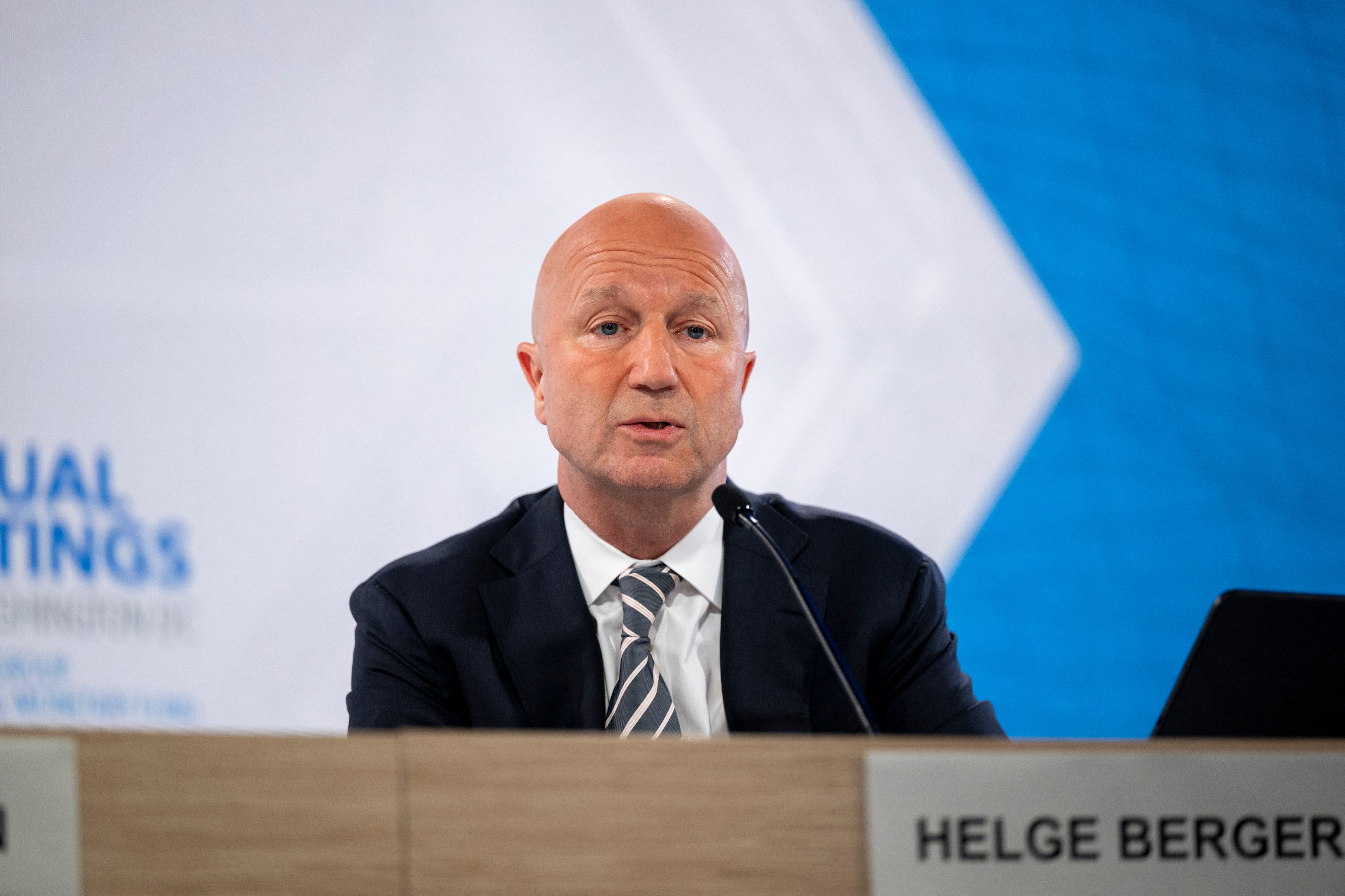 Helge Berger, deputy director of the IMF’s European department, addressed questions about potential bank tax hikes