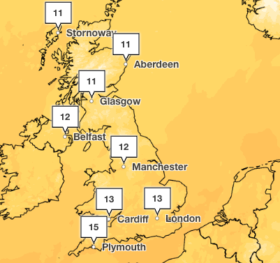 Weekend weather forecast: Where heavy rain will hit UK with temperatures to plummet