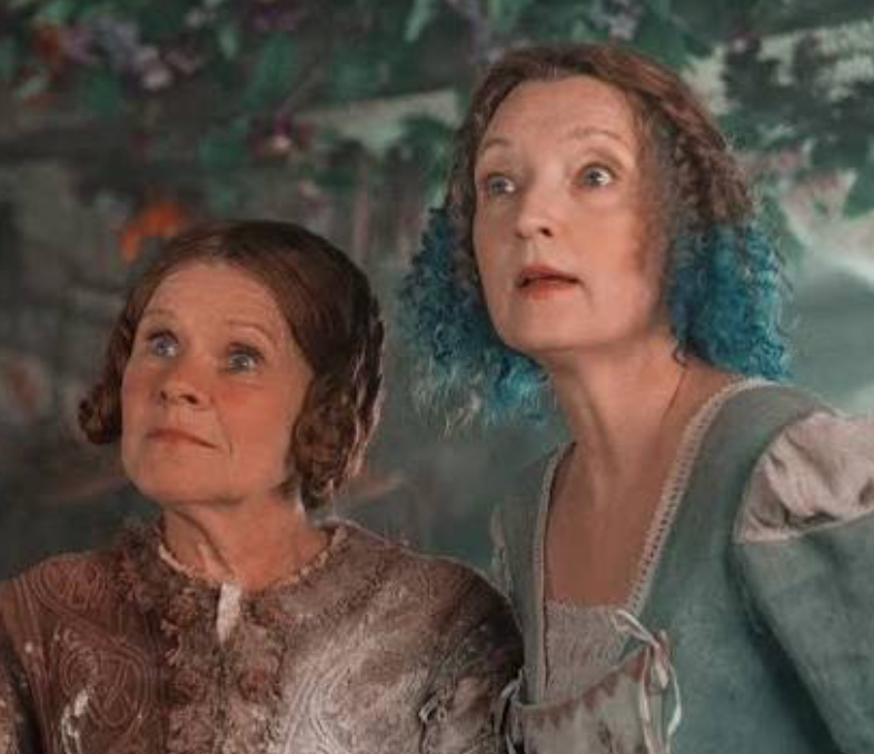 Imelda Staunton and Lesley Manville playing pixies in 2014 film 'Maleficent'