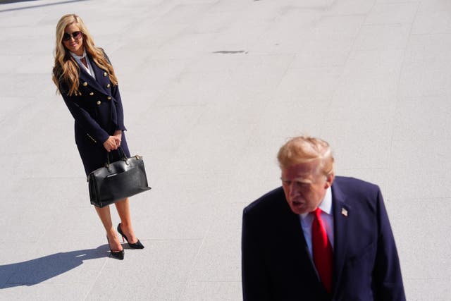 Trump signaled her departure in remarks to reporters on the White House lawn on Friday. ‘Katie, do you need this?’ he said, adding, ‘Honestly, if I were you, I'd reconsider’