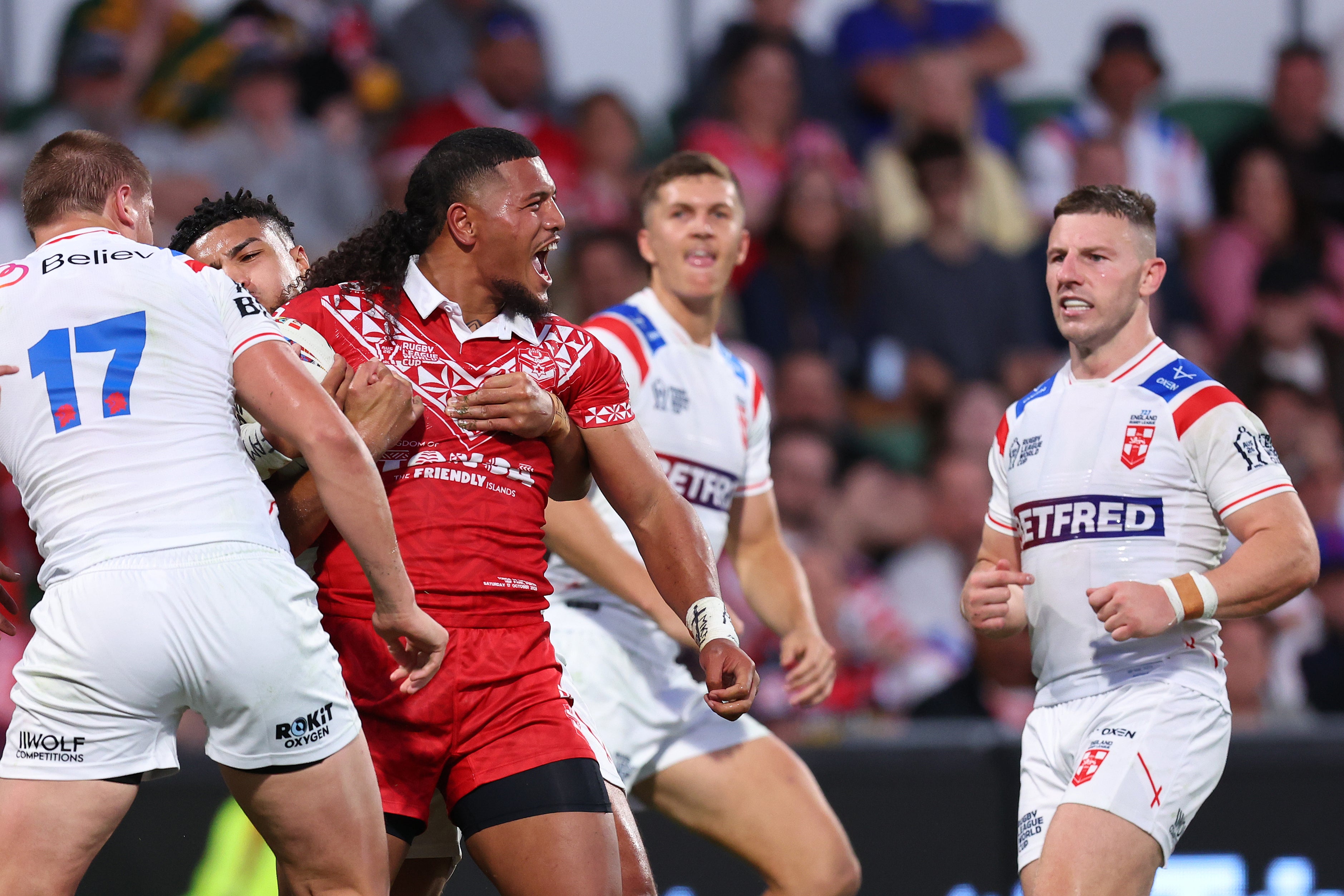 England’s Rugby League World Cup hopes dented by 30‑12 loss to Tonga in Perth